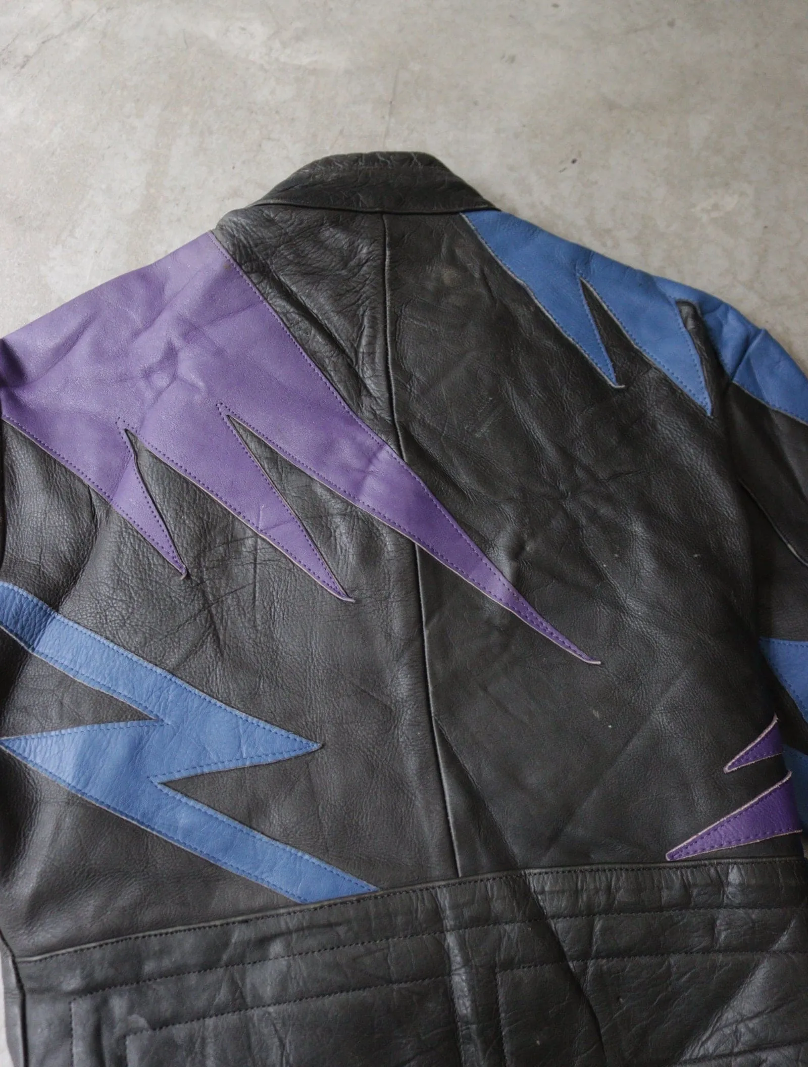 1980S LEATHER BIKER JACKET