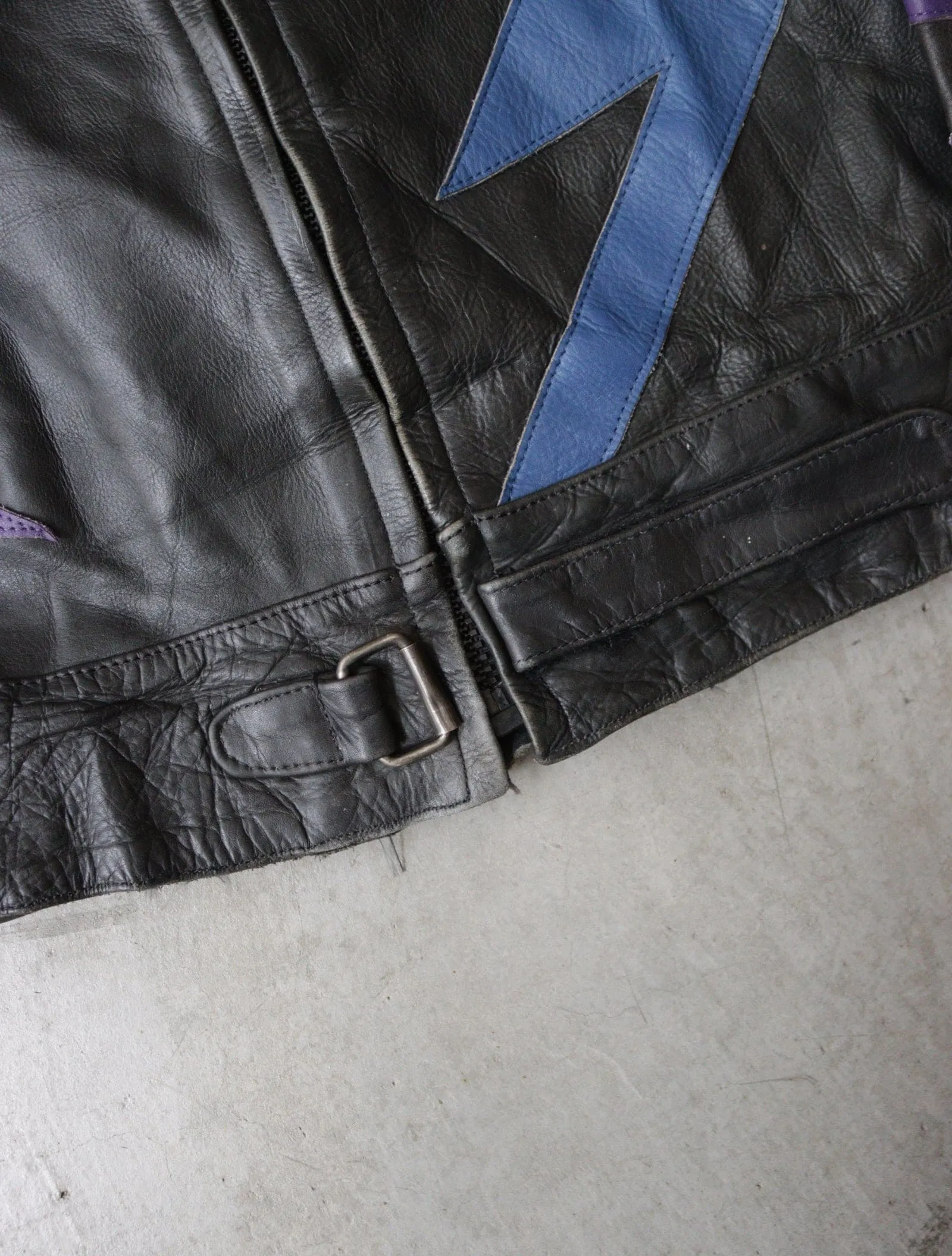 1980S LEATHER BIKER JACKET
