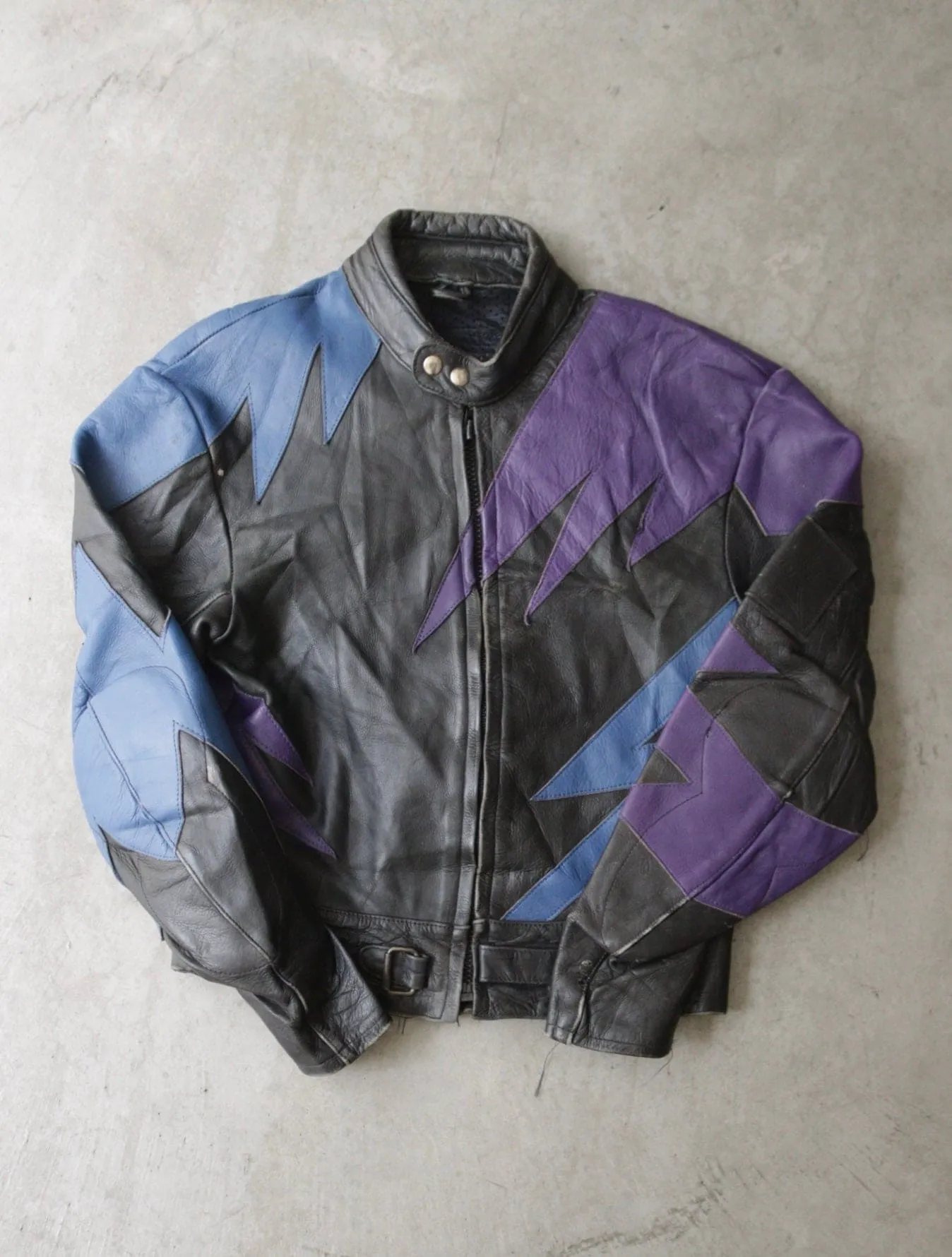 1980S LEATHER BIKER JACKET