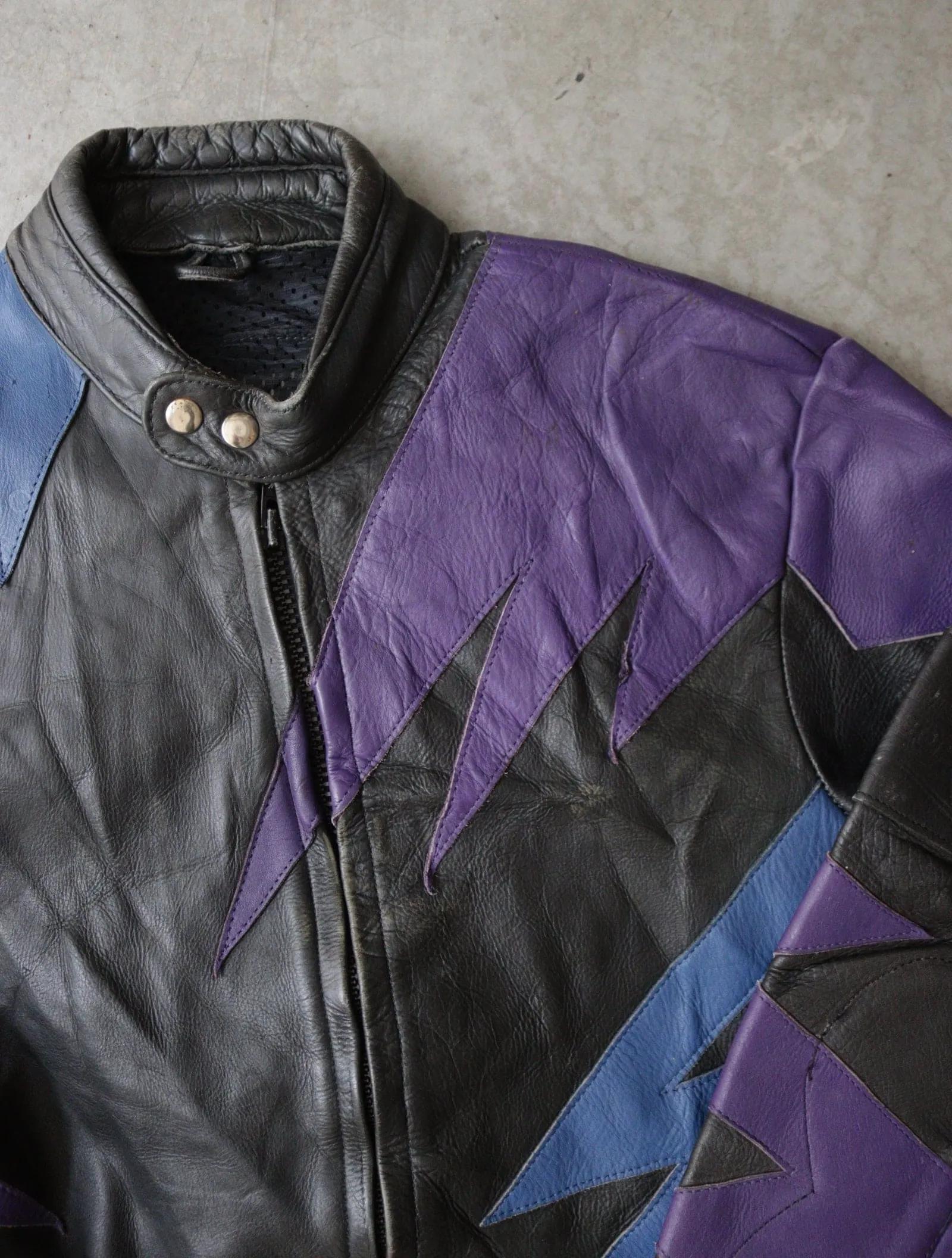 1980S LEATHER BIKER JACKET