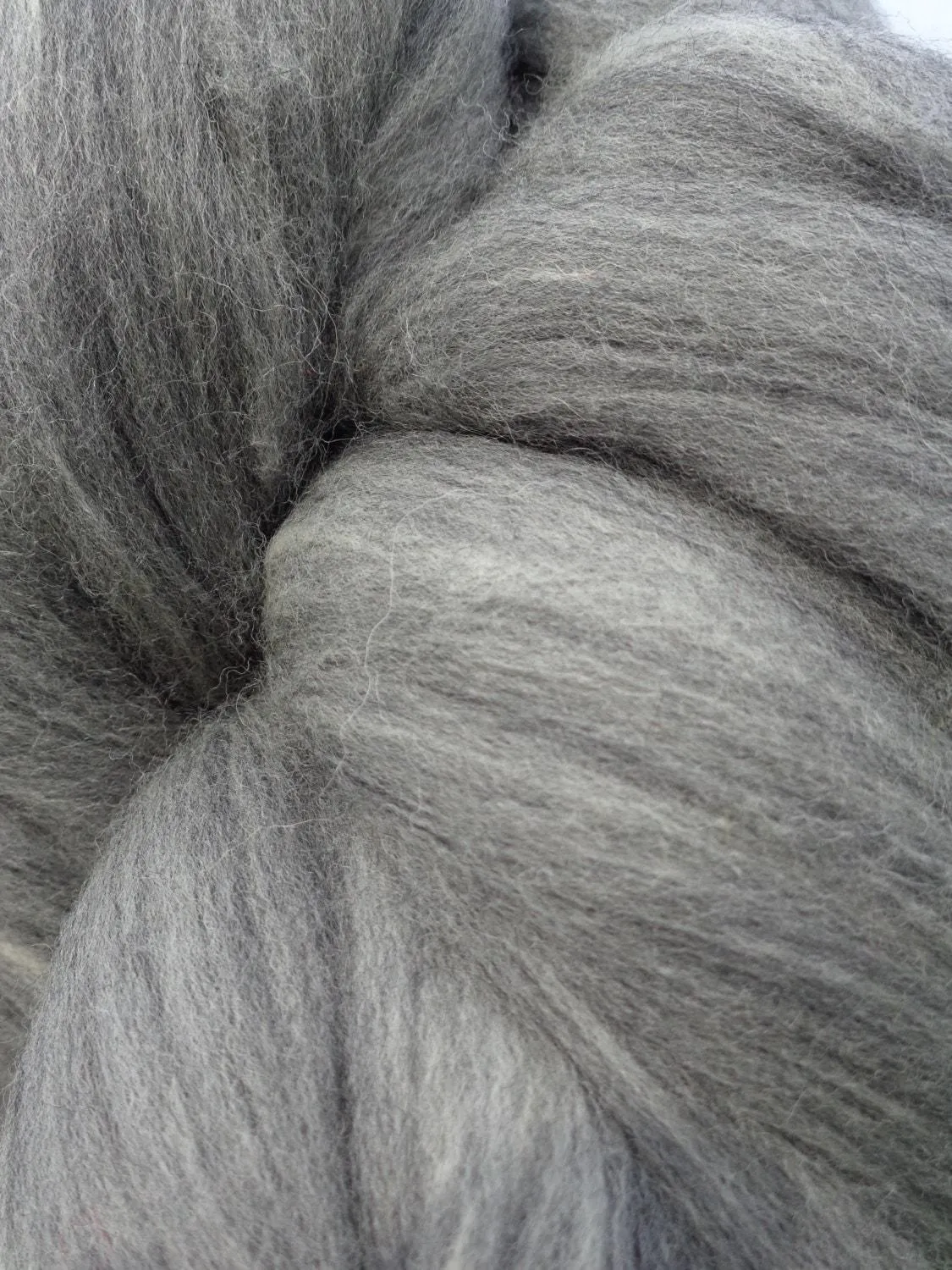 4 oz  ounces  Gray Merino Wool Top Roving Fiber Spinning, Felting , weaving, dolls, Crafts USA -SALE! Blogger Favorite 5 Stars!