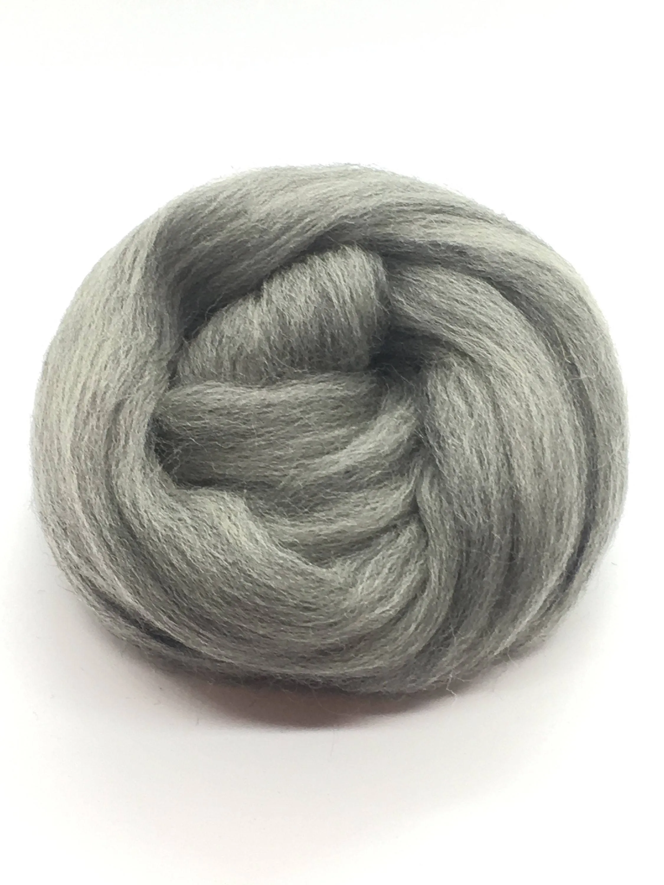 4 oz  ounces  Gray Merino Wool Top Roving Fiber Spinning, Felting , weaving, dolls, Crafts USA -SALE! Blogger Favorite 5 Stars!