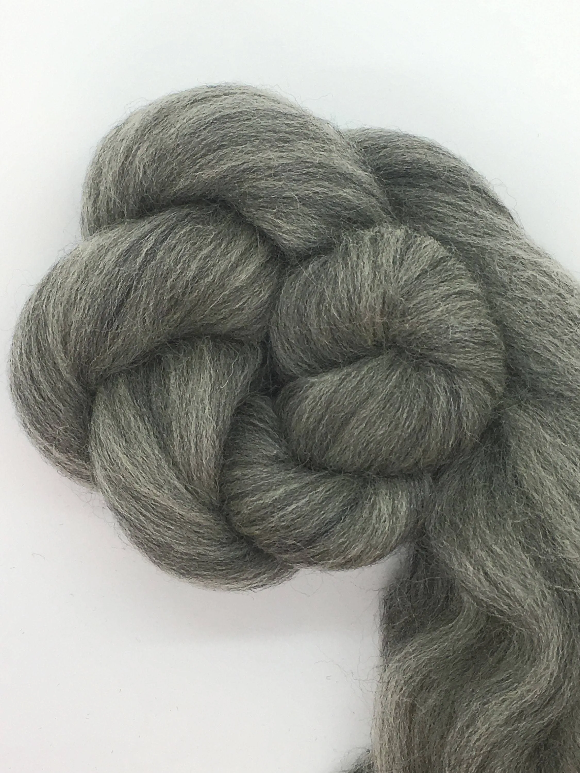4 oz  ounces  Gray Merino Wool Top Roving Fiber Spinning, Felting , weaving, dolls, Crafts USA -SALE! Blogger Favorite 5 Stars!