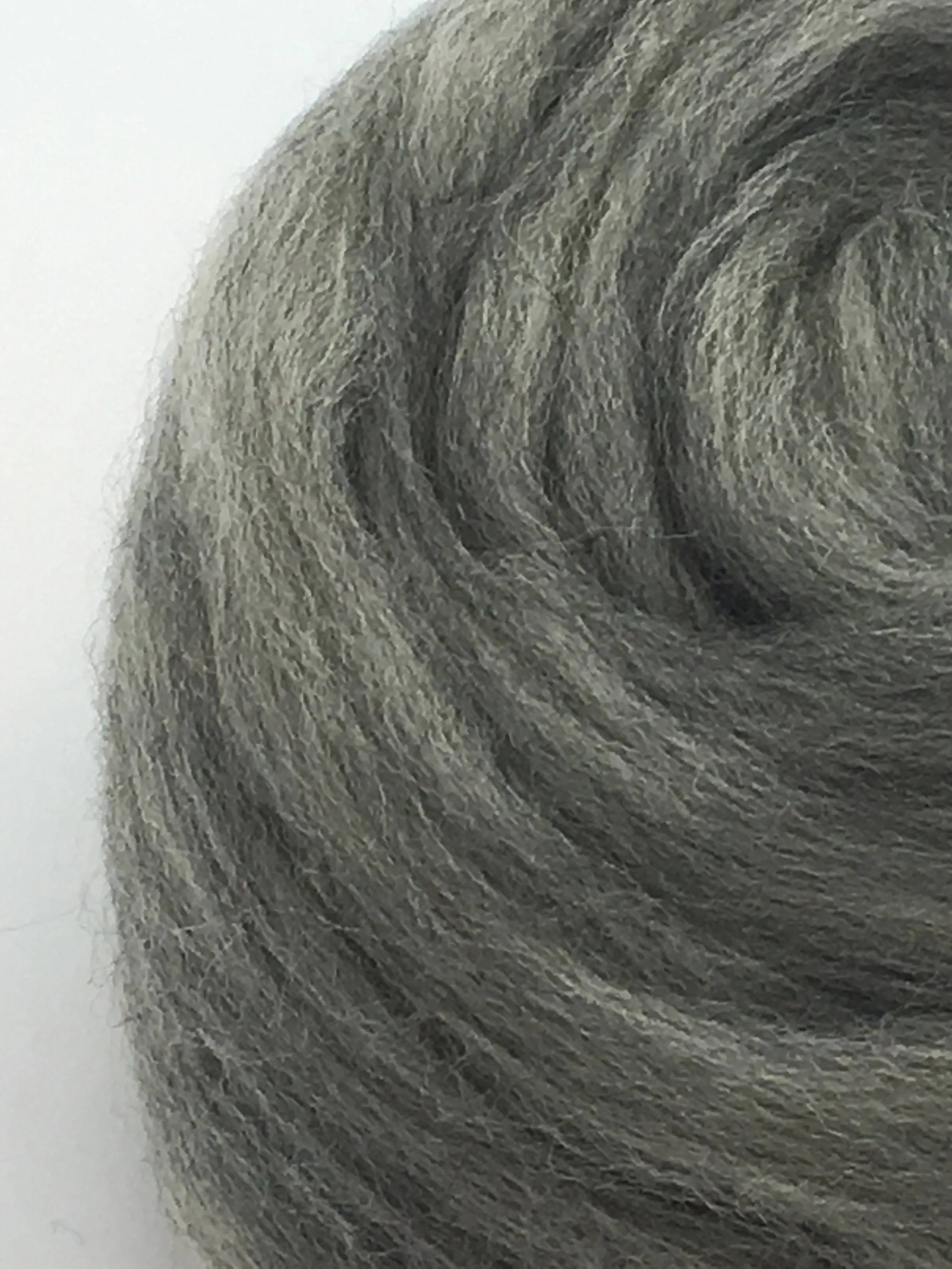 4 oz  ounces  Gray Merino Wool Top Roving Fiber Spinning, Felting , weaving, dolls, Crafts USA -SALE! Blogger Favorite 5 Stars!