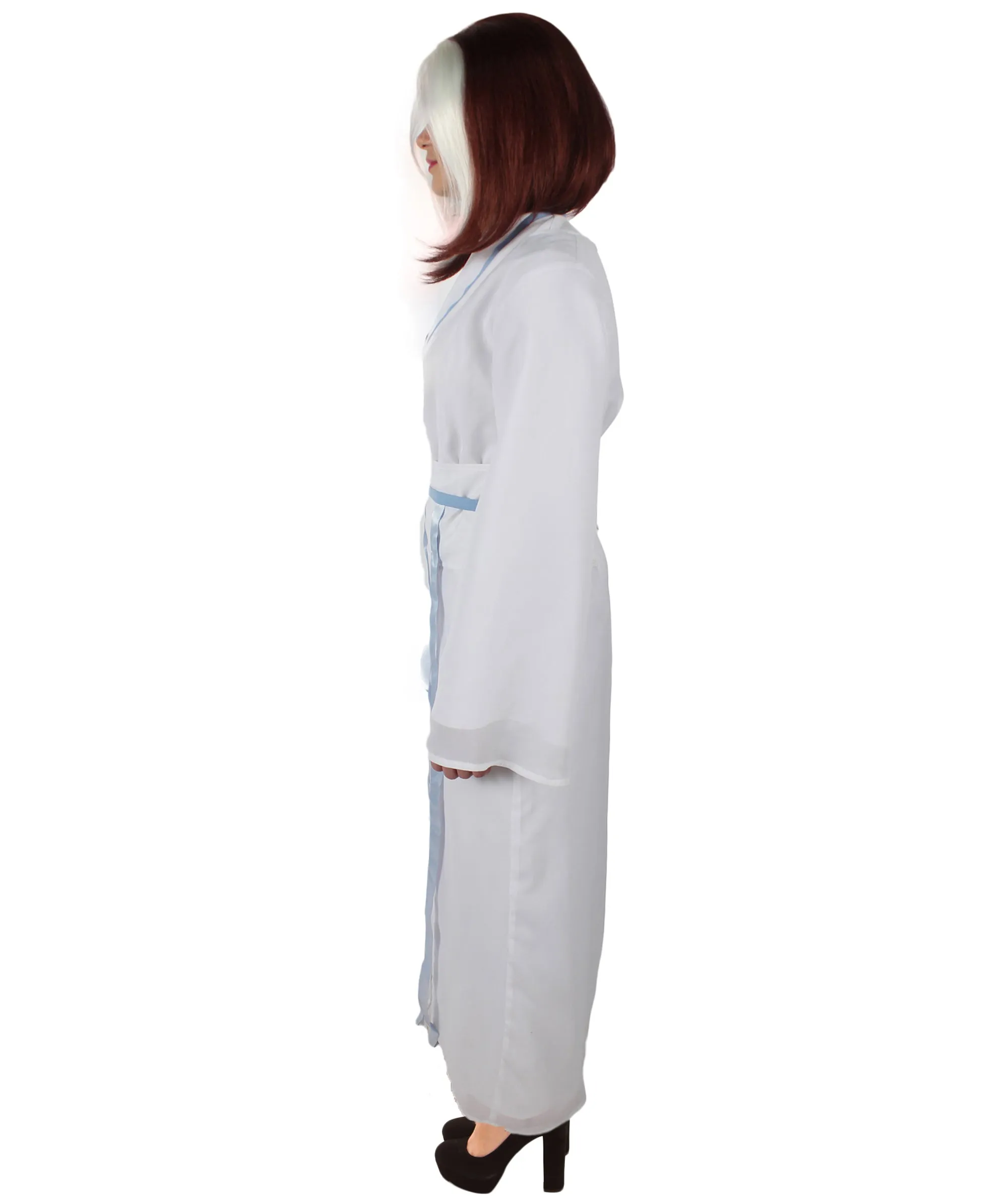 Adult Women’s Chinese Mythological Snake Animated Movie White & Silver Costume