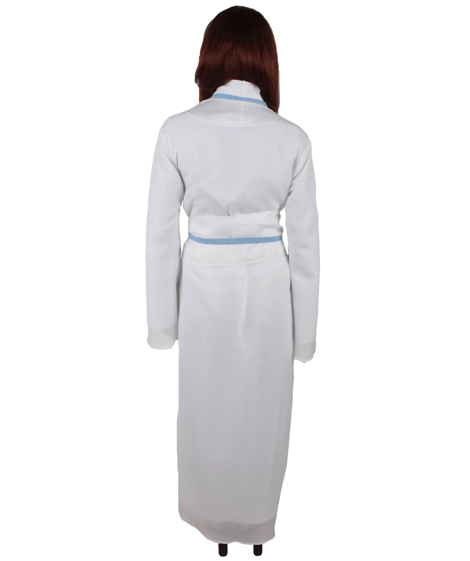 Adult Women’s Chinese Mythological Snake Animated Movie White & Silver Costume