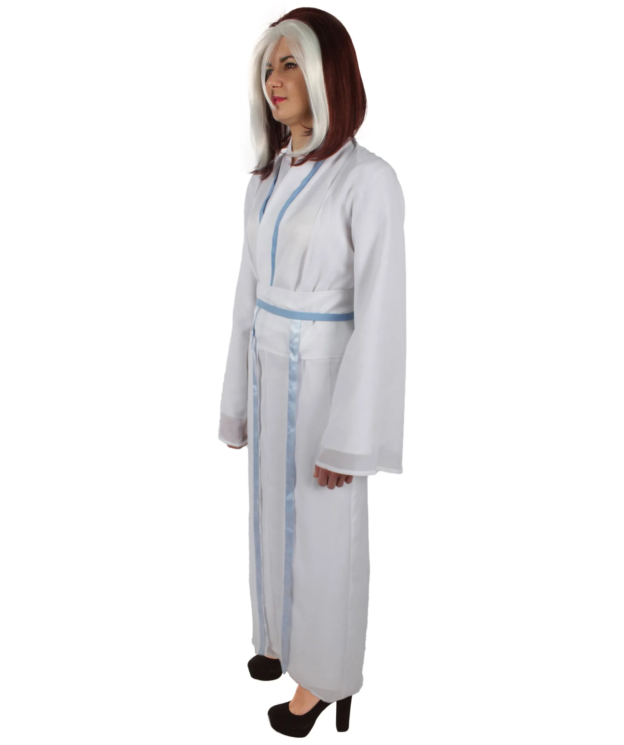 Adult Women’s Chinese Mythological Snake Animated Movie White & Silver Costume