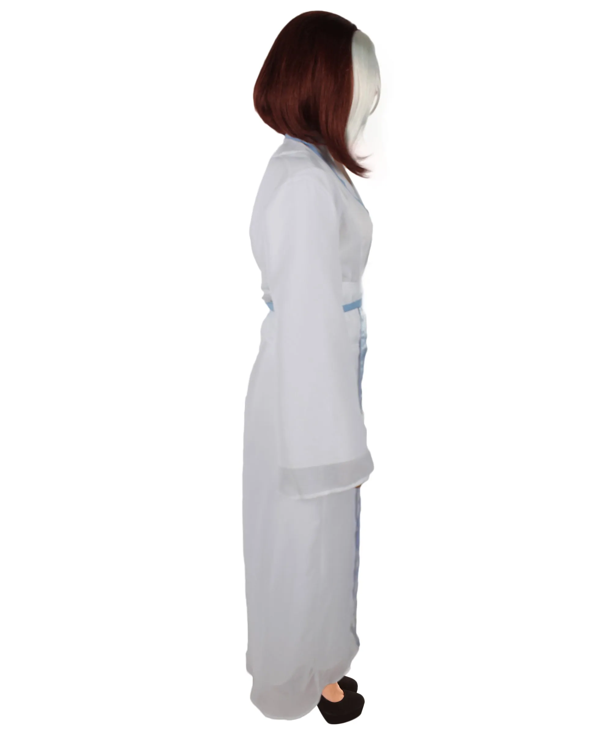 Adult Women’s Chinese Mythological Snake Animated Movie White & Silver Costume