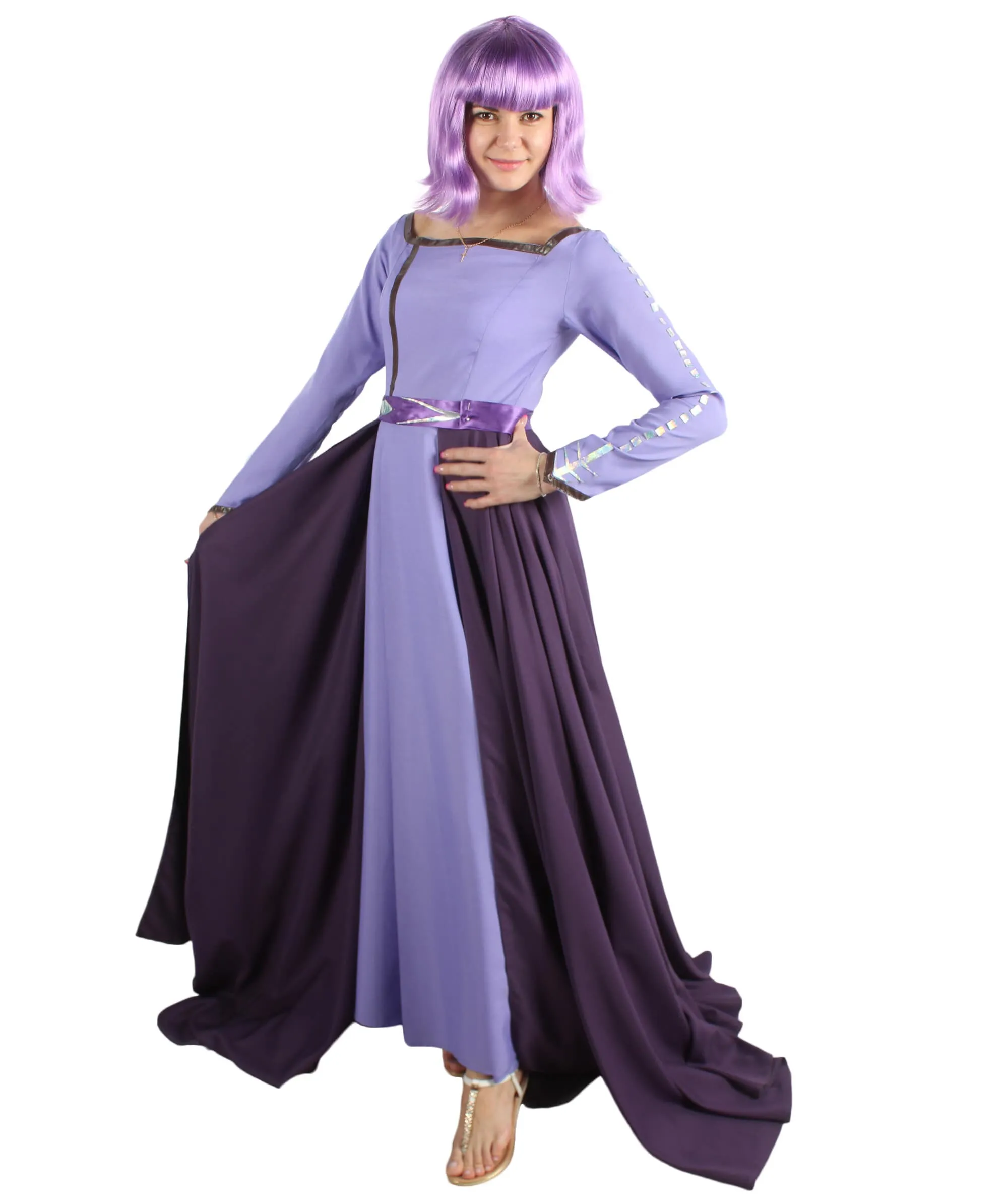 Adult Women's Purple Winter Princess Costume