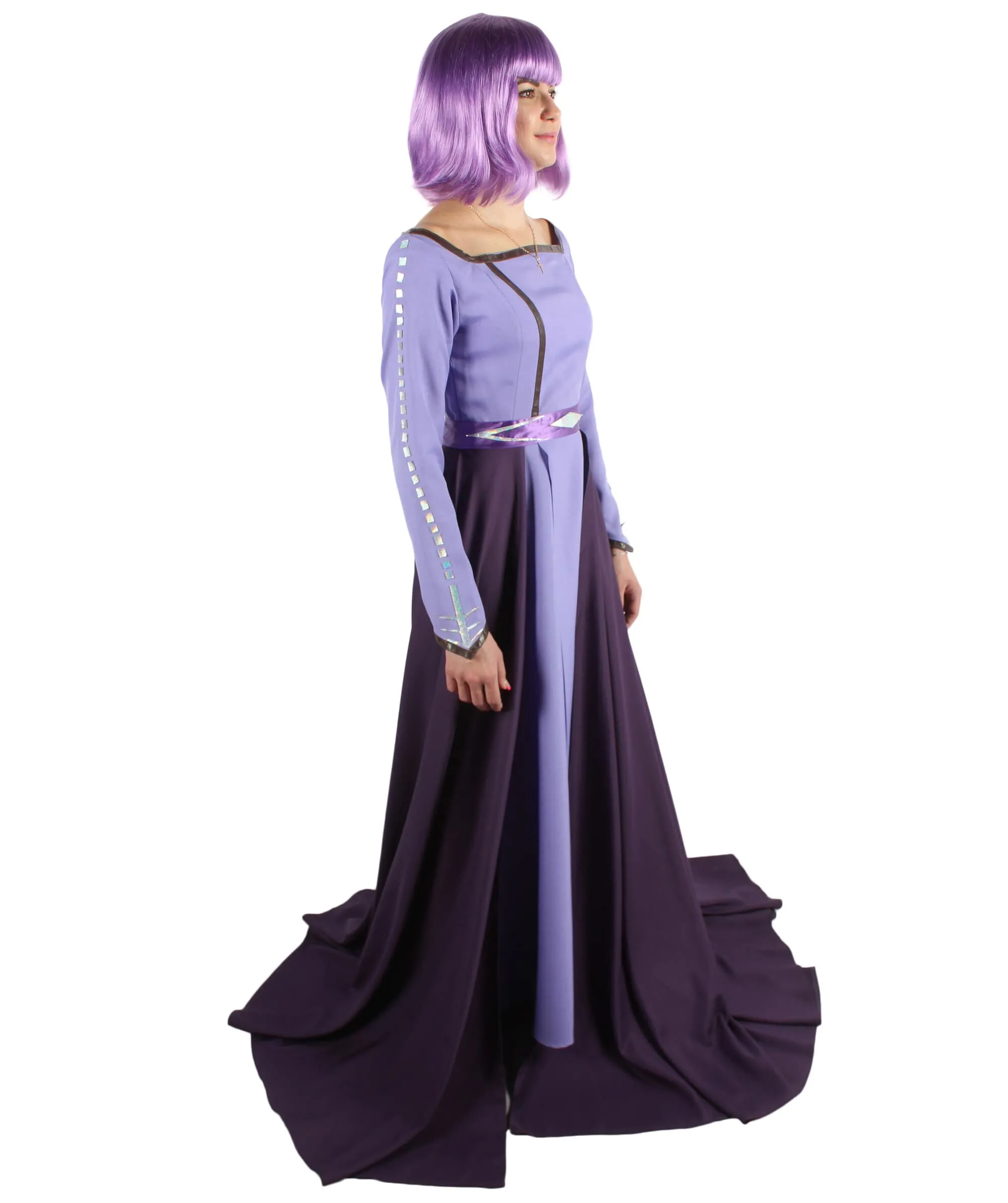 Adult Women's Purple Winter Princess Costume