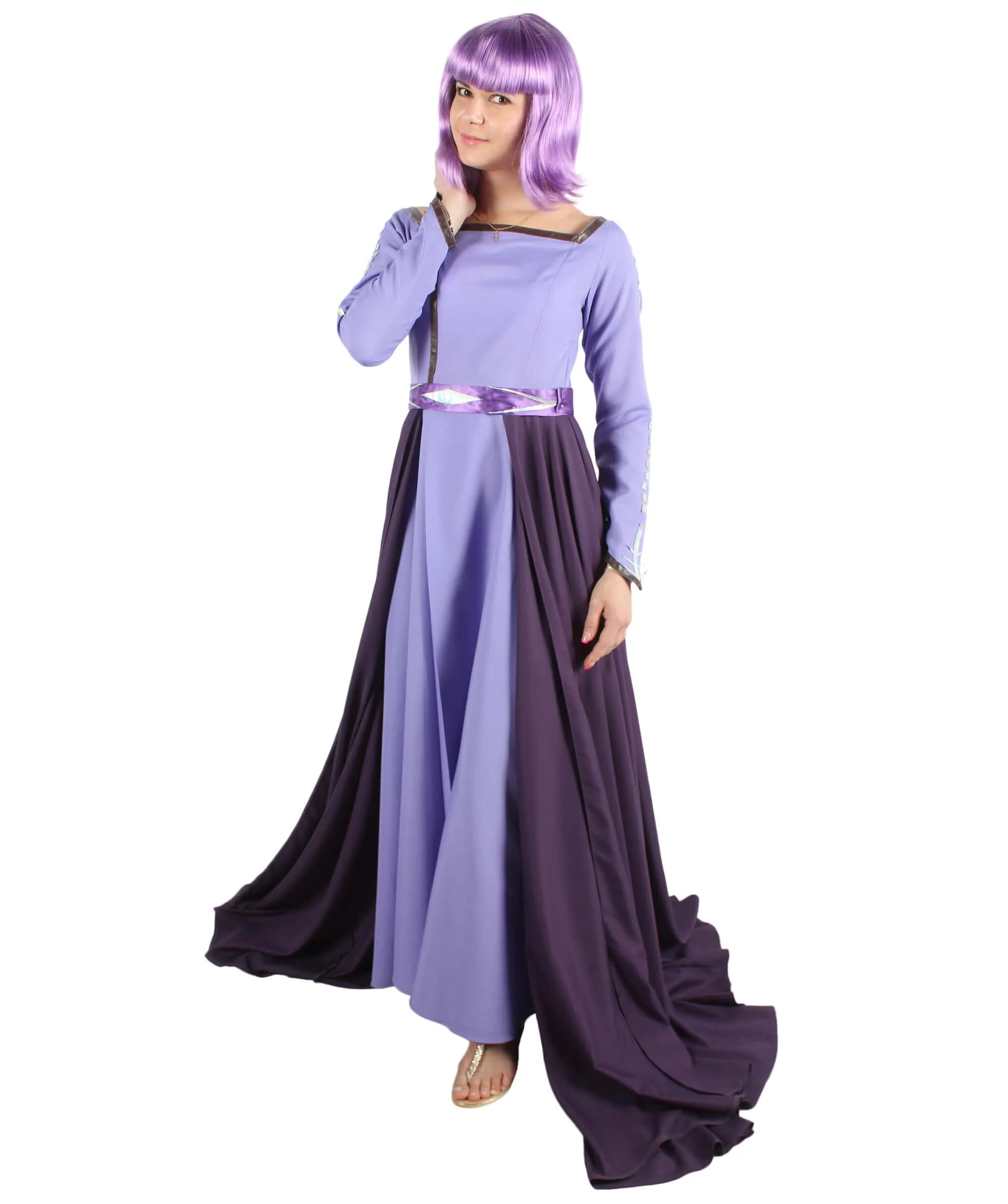 Adult Women's Purple Winter Princess Costume