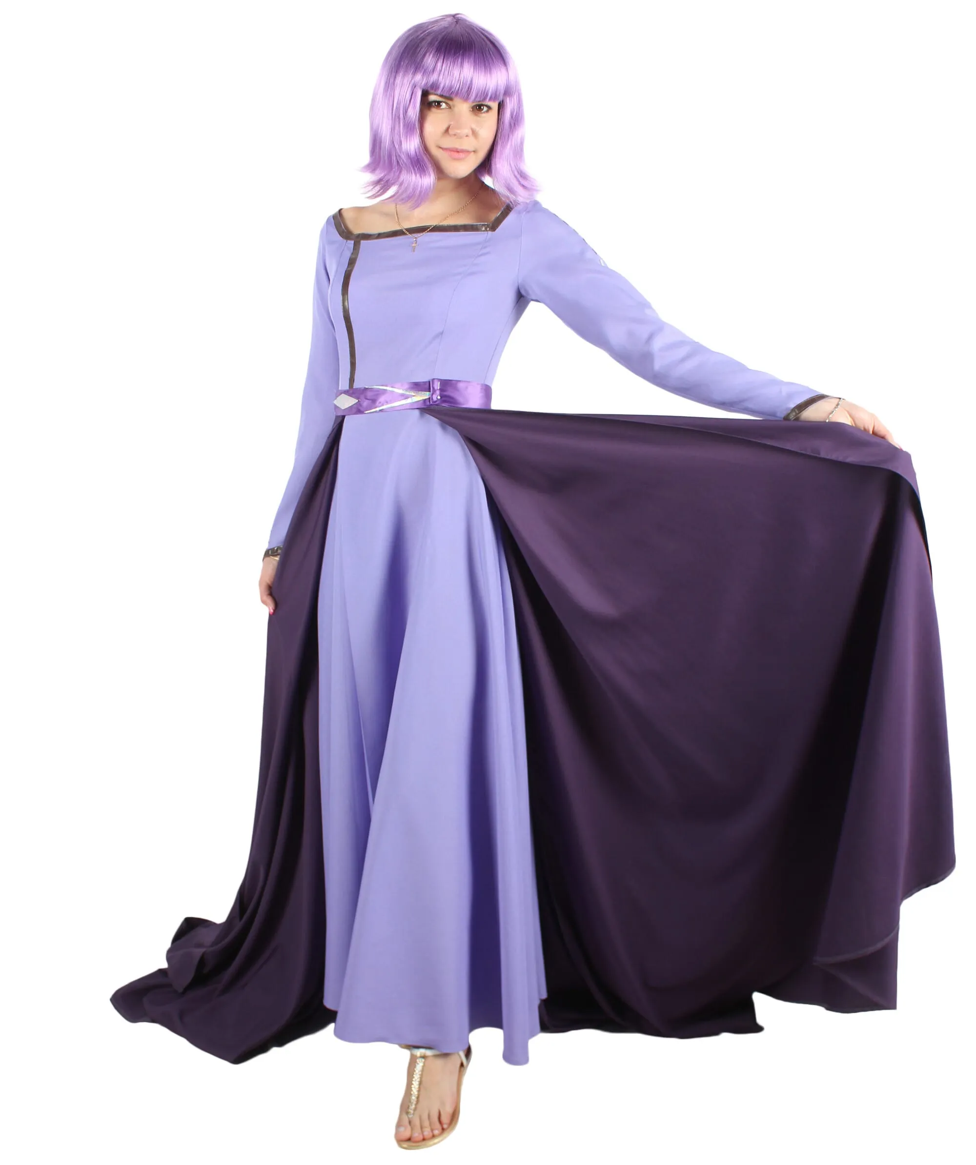 Adult Women's Purple Winter Princess Costume