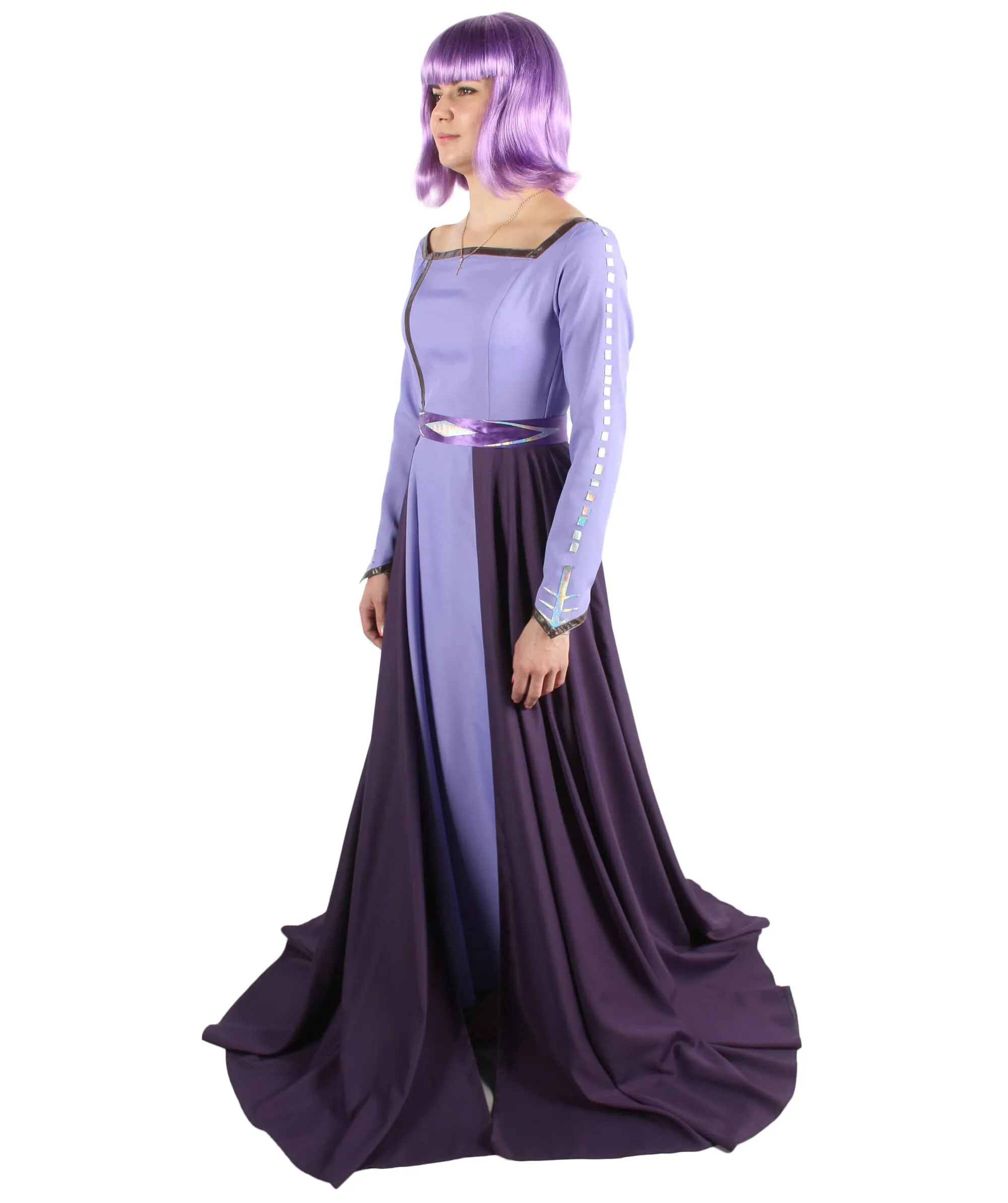 Adult Women's Purple Winter Princess Costume