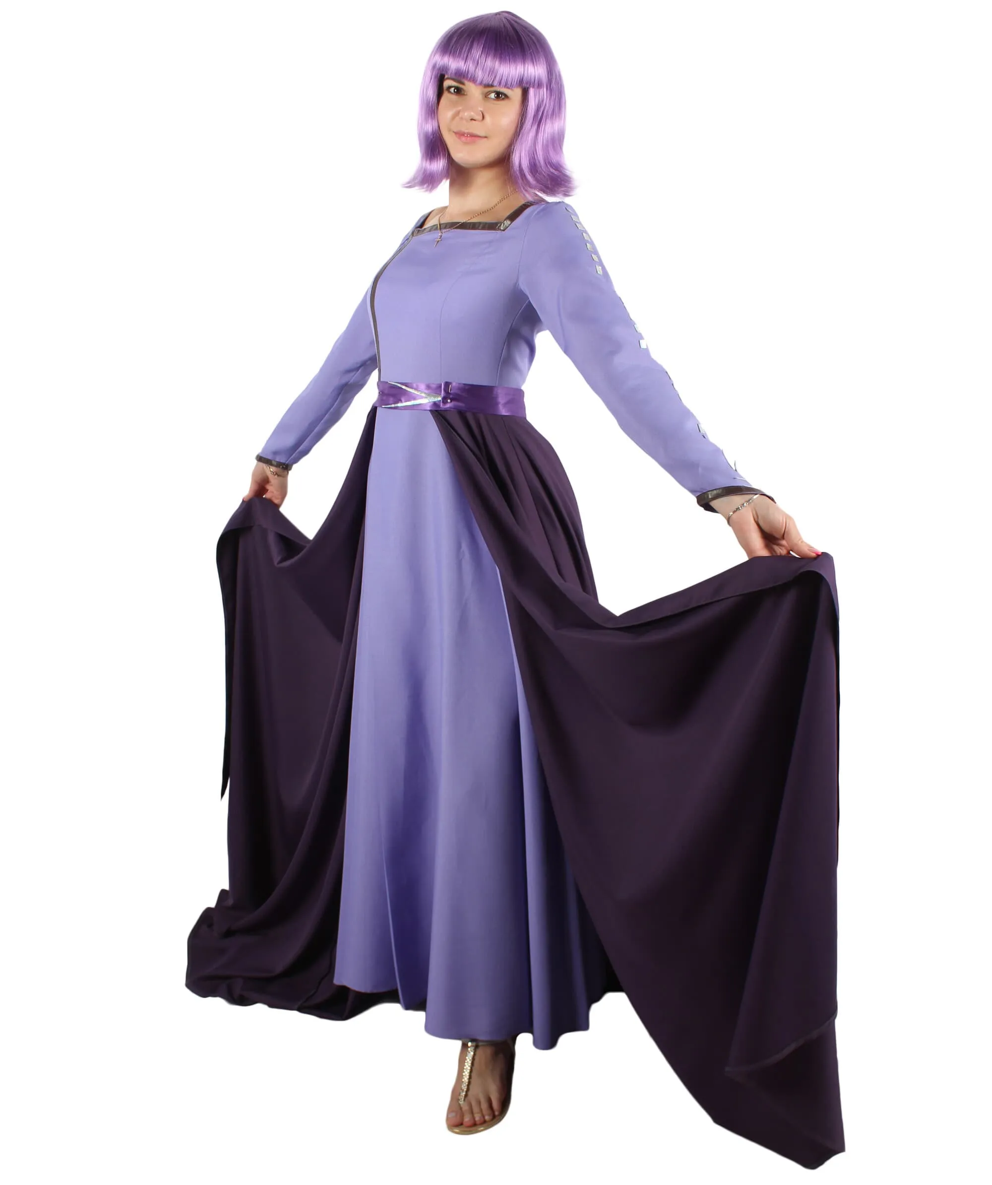 Adult Women's Purple Winter Princess Costume