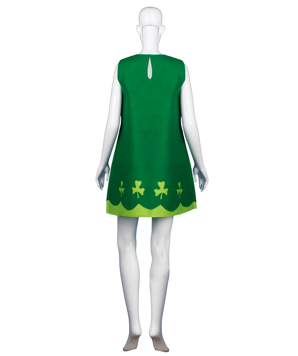 Adult Women's St. Patrick's Day Trolls Poppy Costume | Green Cosplay Costume