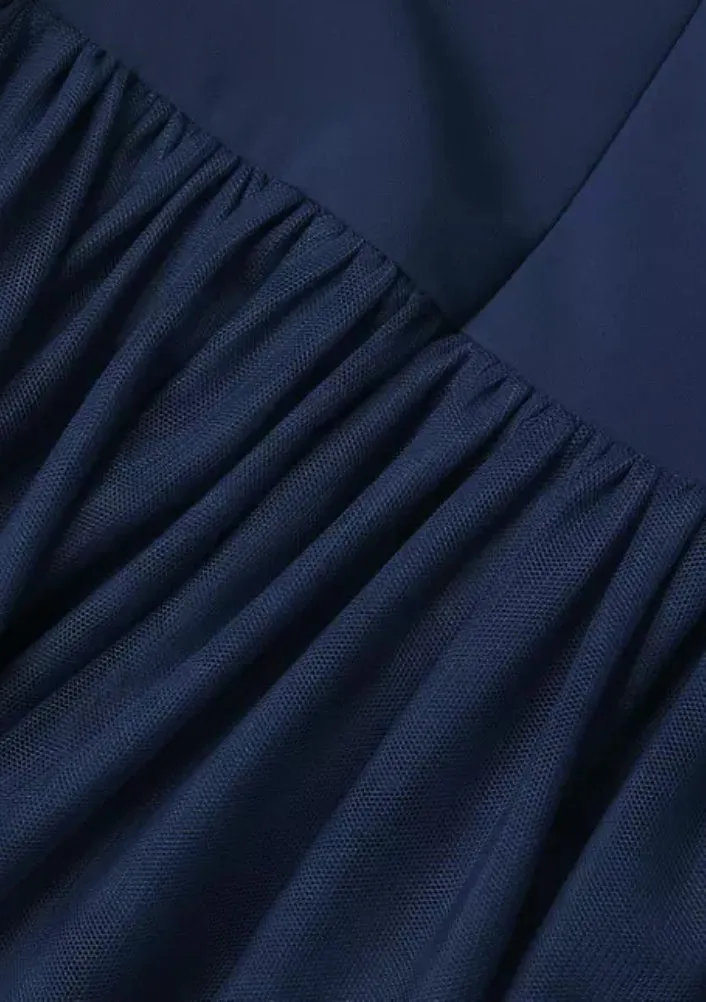 Aidan Mattox Halter Neckline Sleeveless Drop Waist Ball Gown