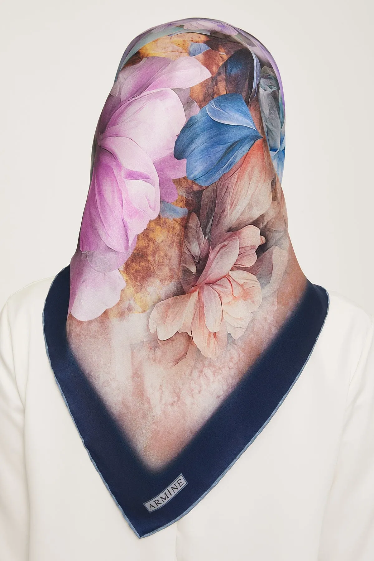 Armine Nocturne Floral Silk Scarf #32