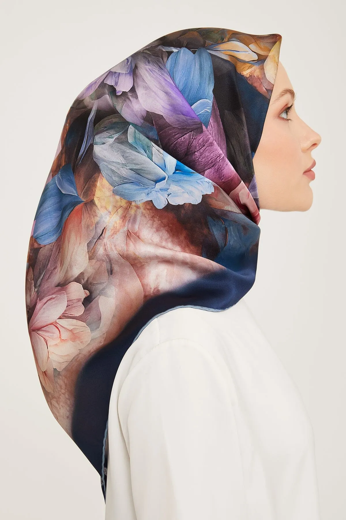 Armine Nocturne Floral Silk Scarf #32