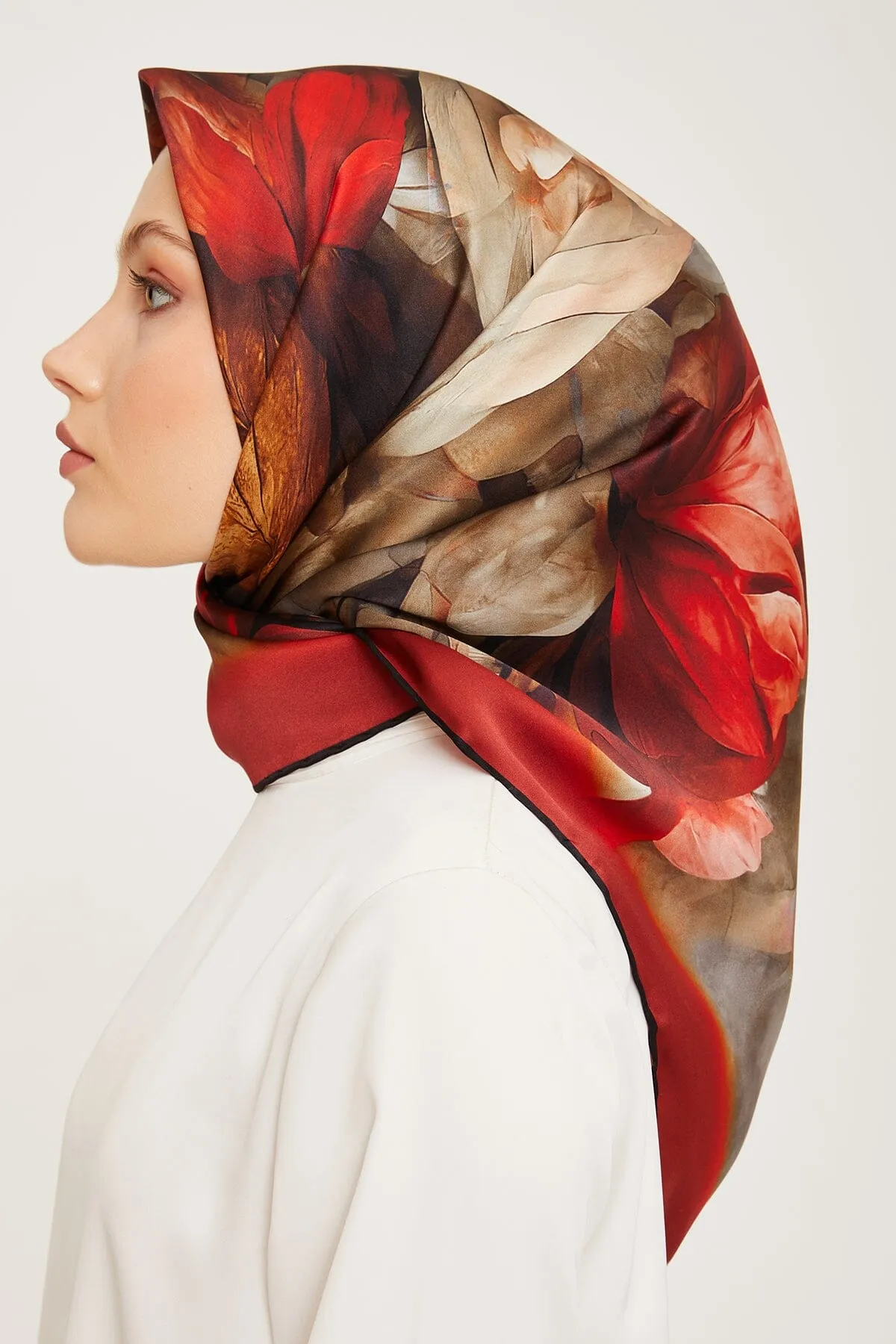 Armine Nocturne Floral Silk Scarf #3