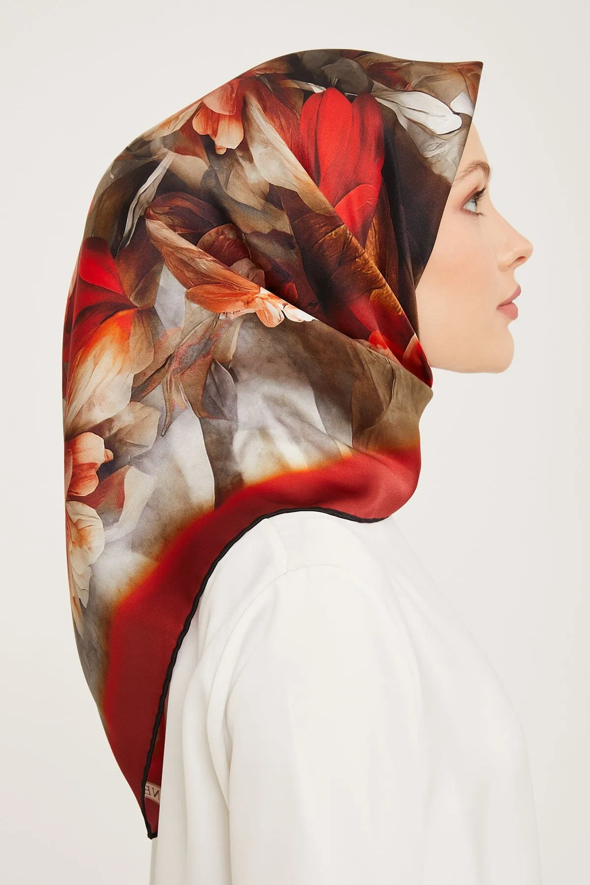 Armine Nocturne Floral Silk Scarf #3