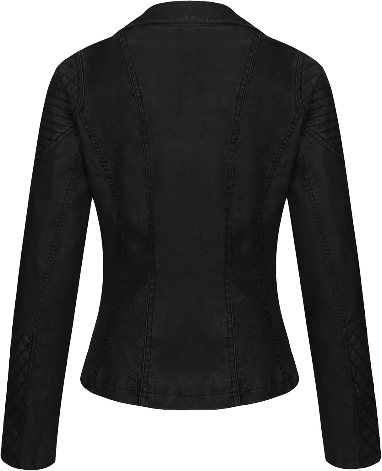 Bellivera Women's Faux Leather Casual Jacket 2025 Spring Trendy Motorcycle Outfits Lightweight Classic Coat