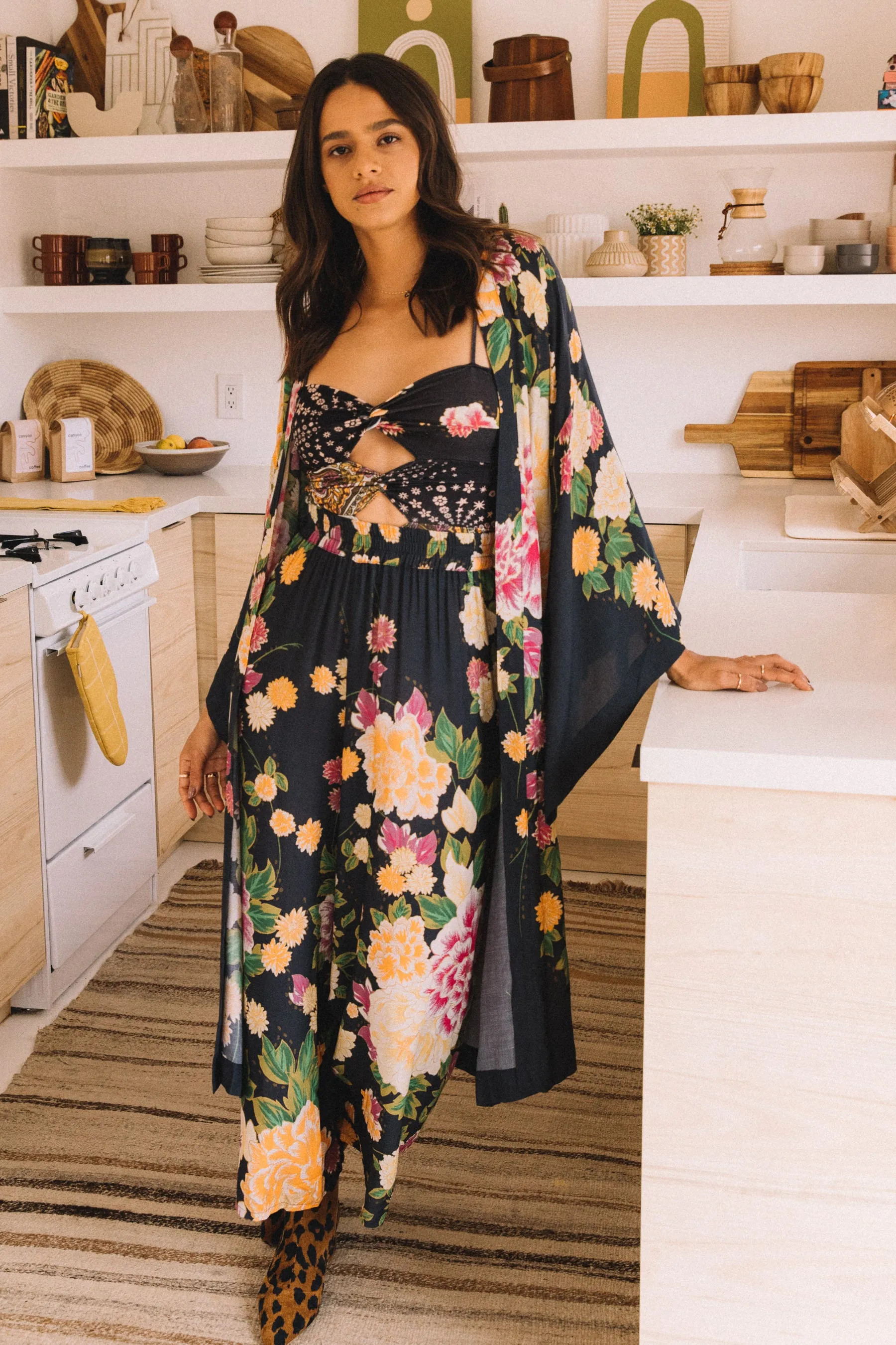 Black Geisha Linda Trousers