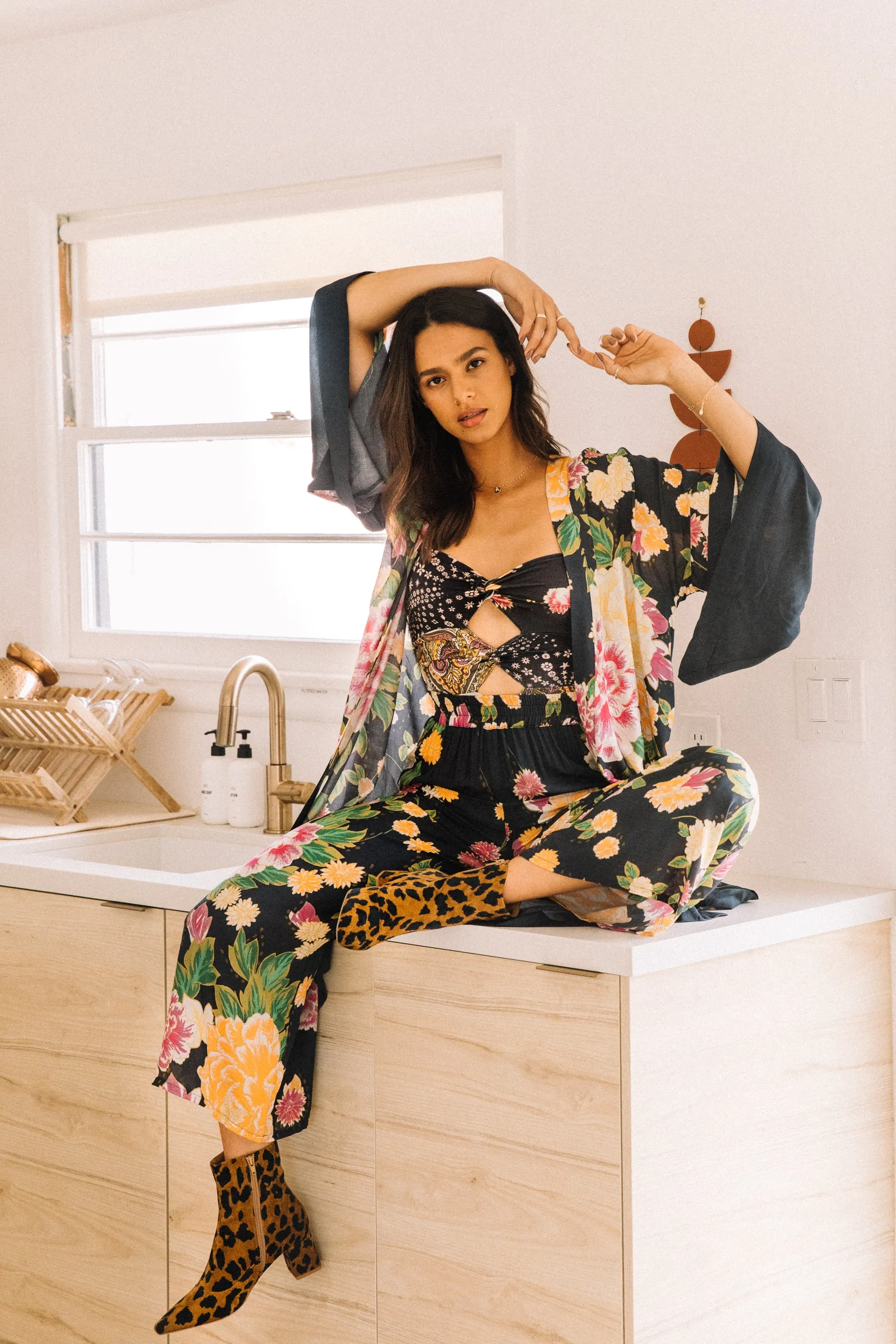 Black Geisha Linda Trousers