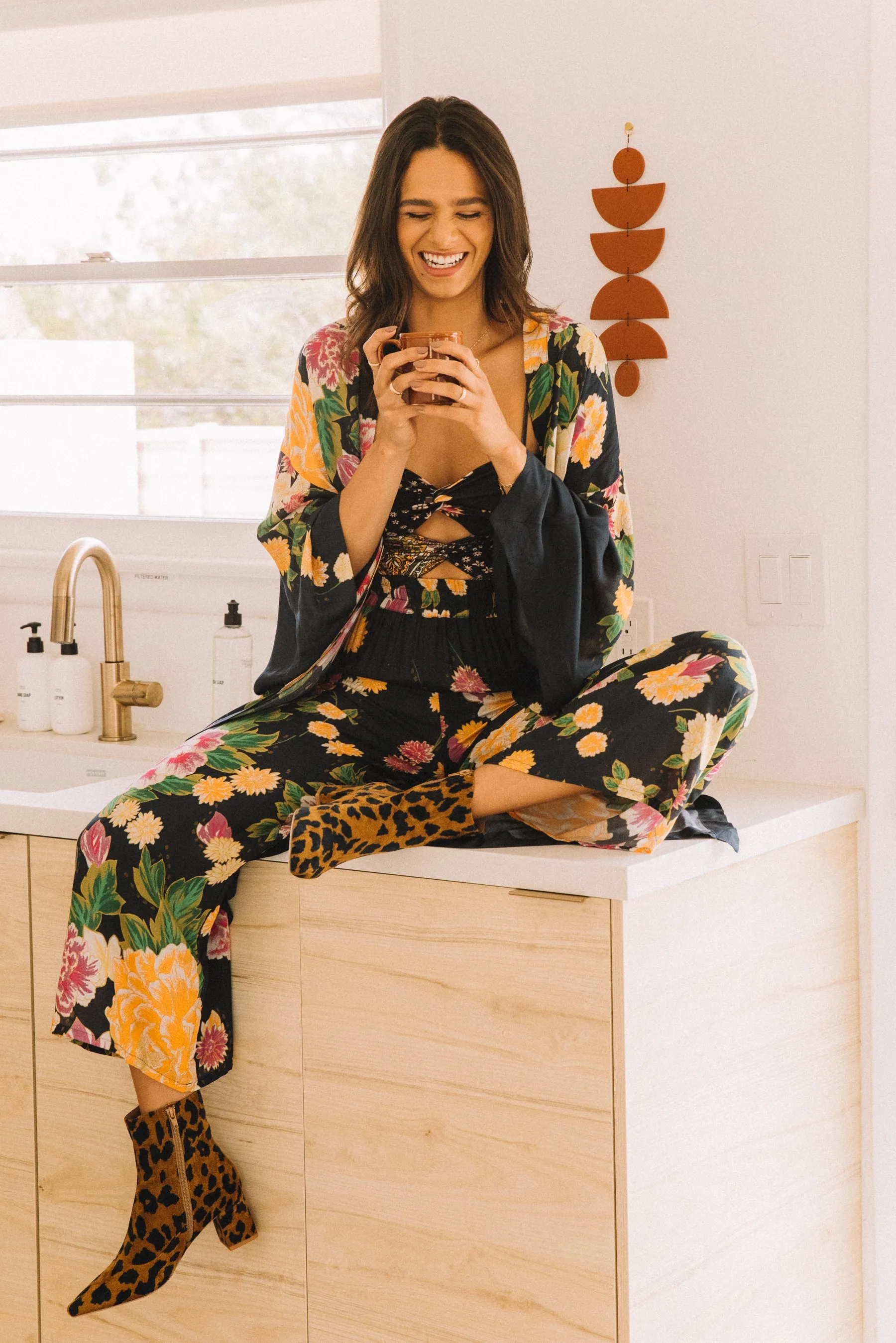 Black Geisha Linda Trousers