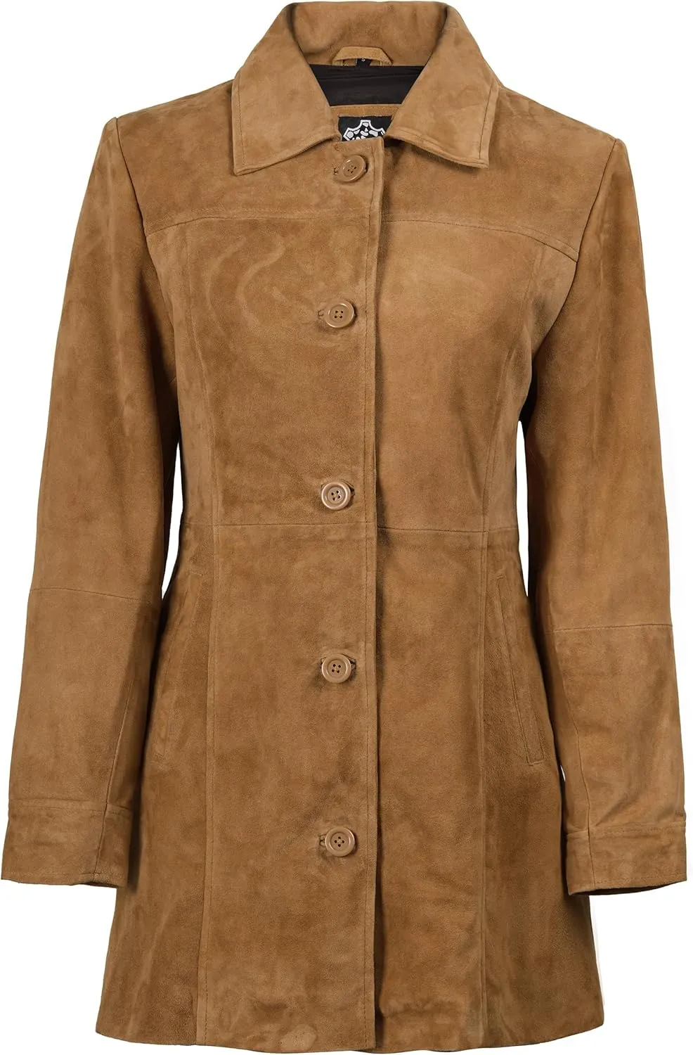 Blingsoul Womens Leather Jacket - Vintage Style Long Leather Jacket Women