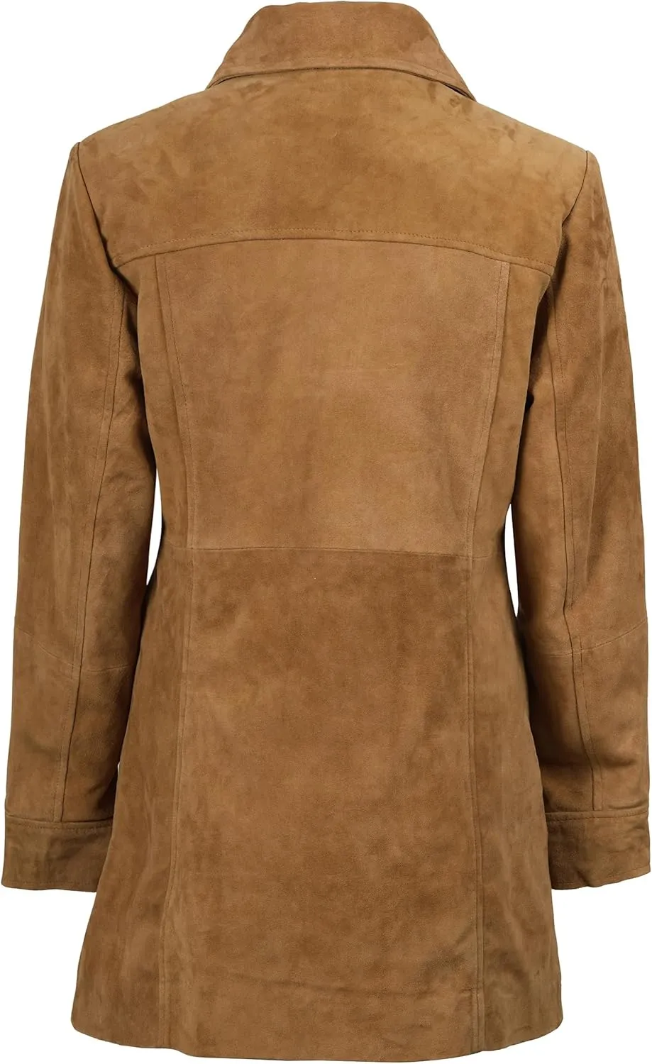 Blingsoul Womens Leather Jacket - Vintage Style Long Leather Jacket Women