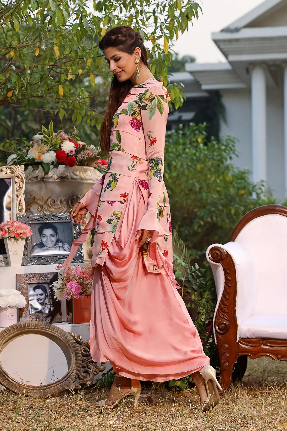 Blush printed kurti set