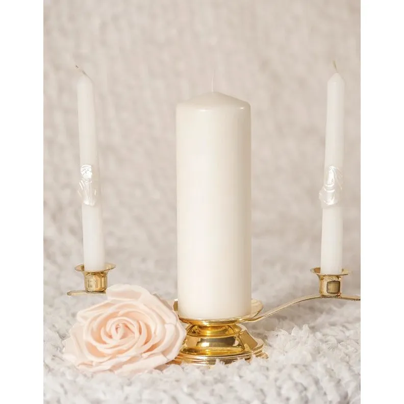 Bride and Groom Wedding Candle Tapers (Set of 2)