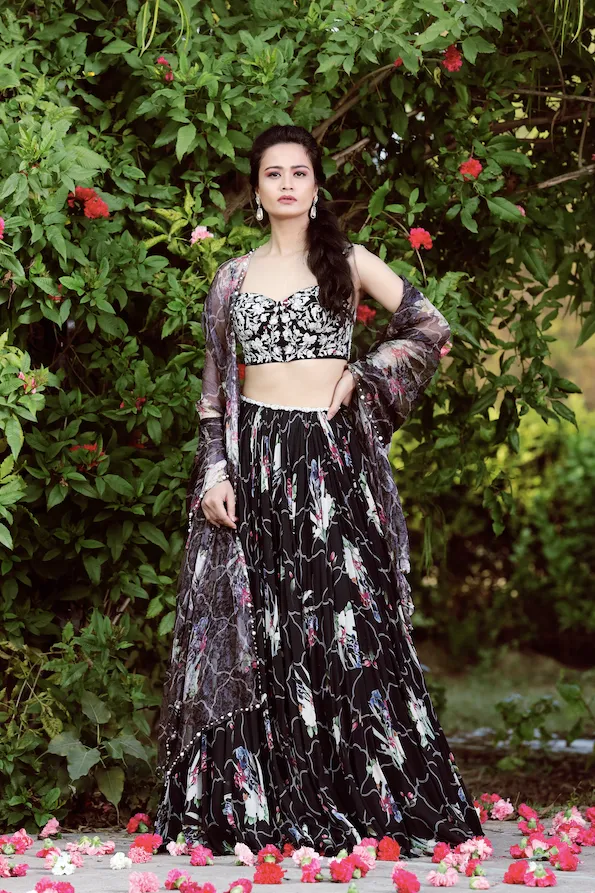 Corset lehenga set
