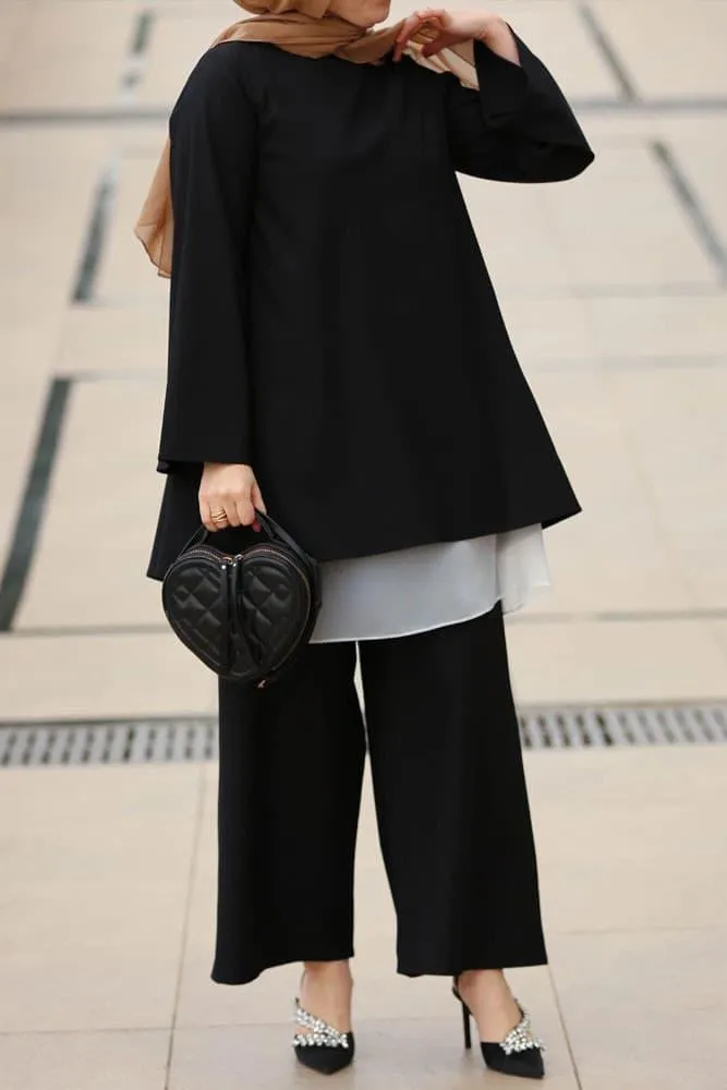 Dark Palazzo Set