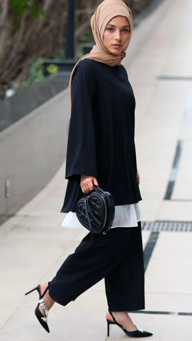 Dark Palazzo Set