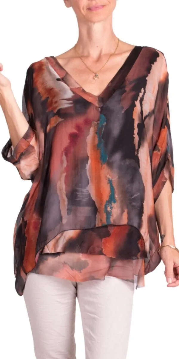 Diana Watercolor Blouse