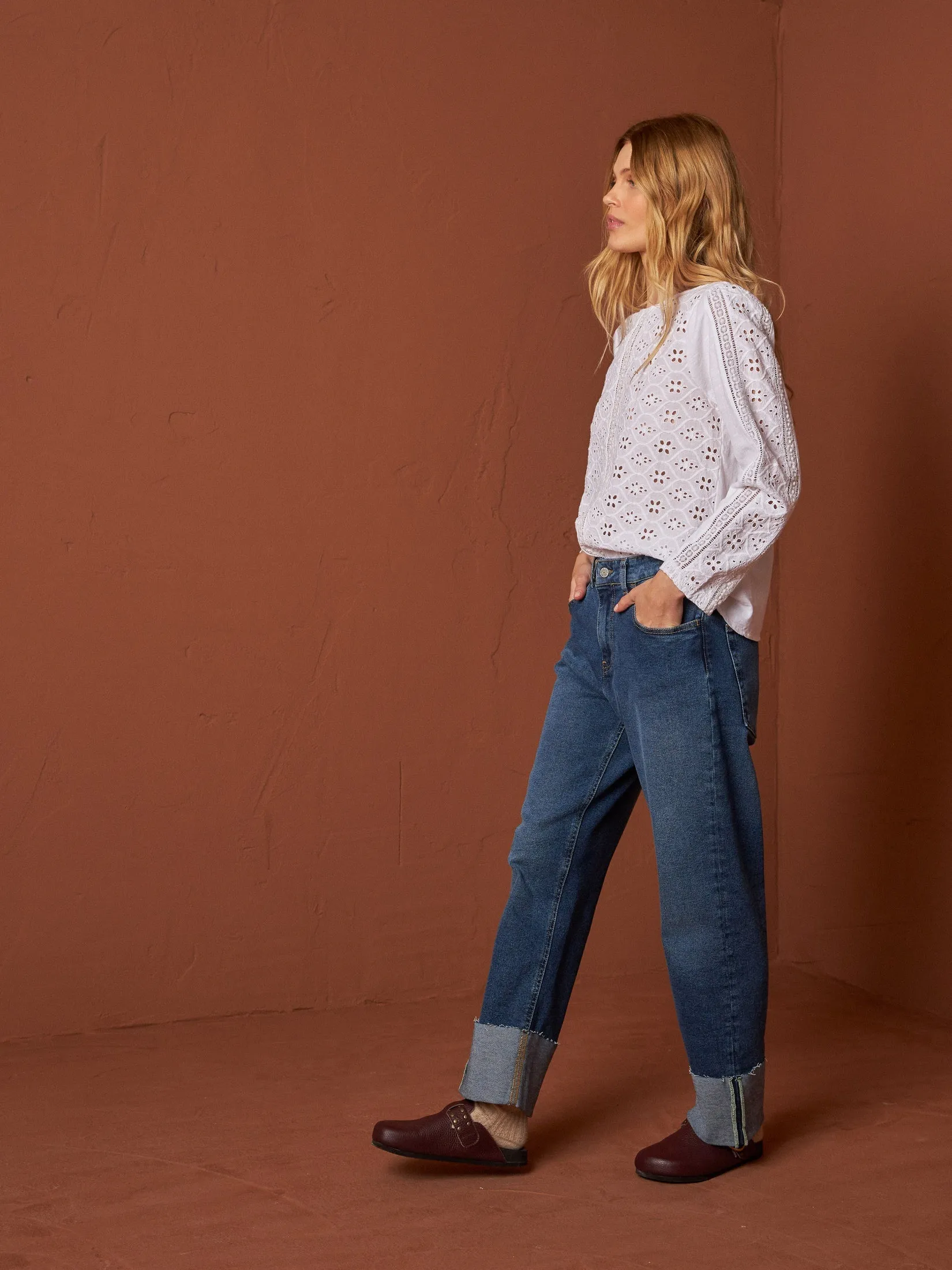 Embroidered Blouse White