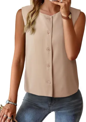 EVALESS Vest for Women 2025 Button Down Sleeveless Blazer Suit Vest Cropped Waistcoat Spring Summer Casual Outfits