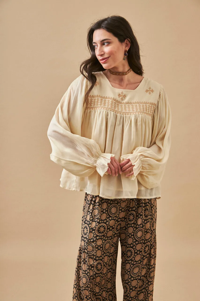 Frive Applique Blouse