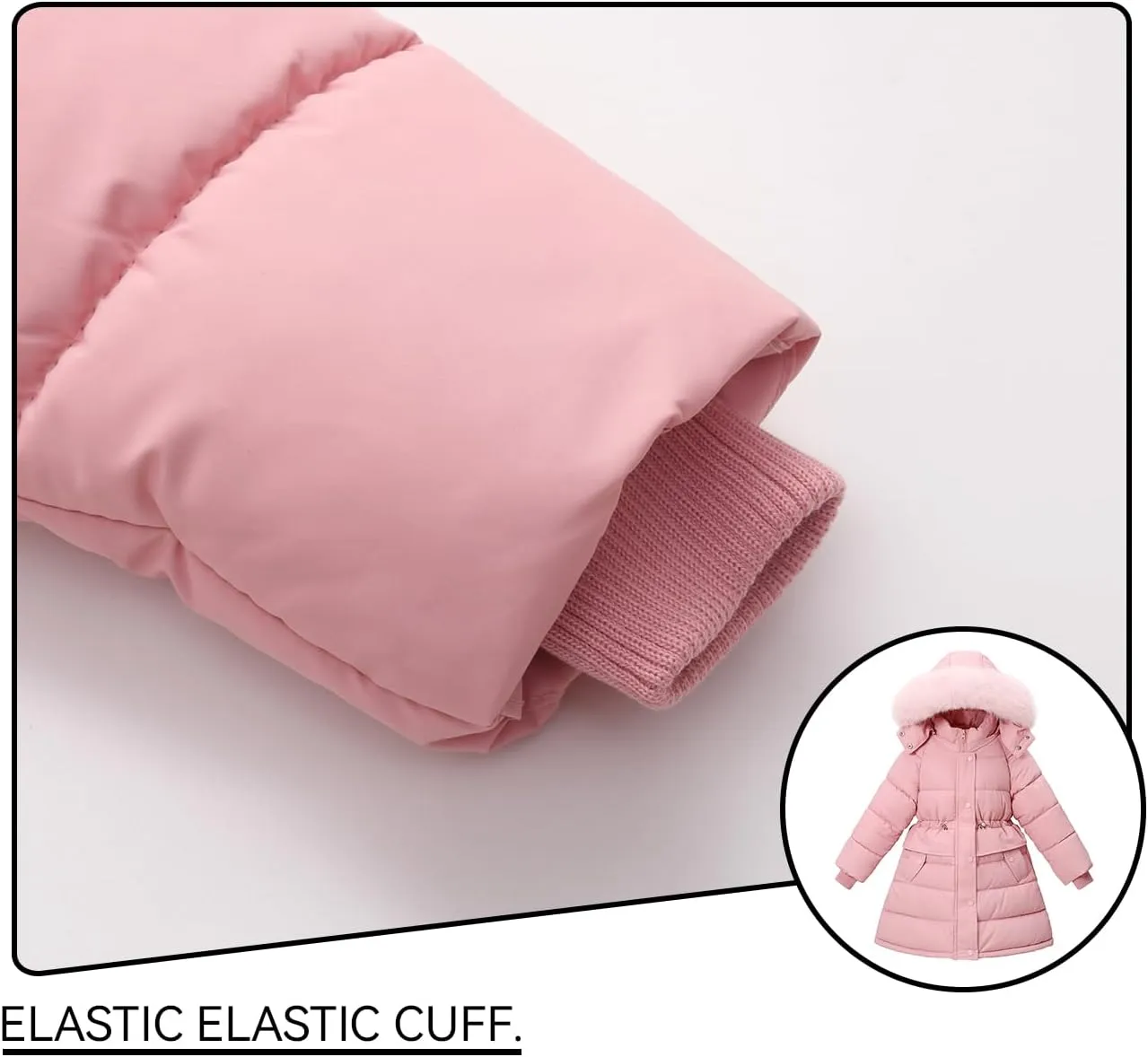 Girl Winter Coat Waterproof Puffer Jacket Hooded Outwear Kids Parka Warm Clothes