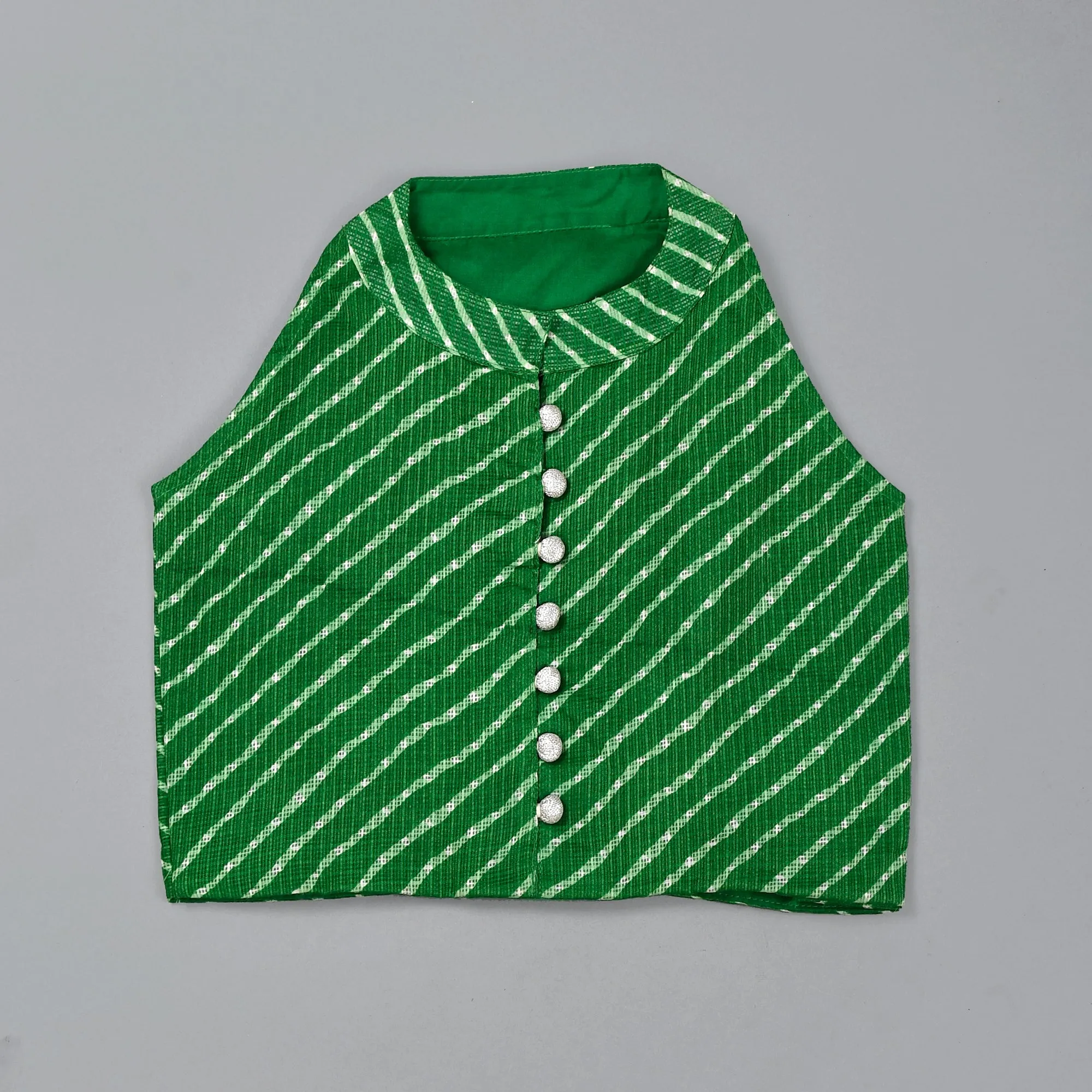 Girl's Green Leheriya Top Palazzo Set - Rangpur