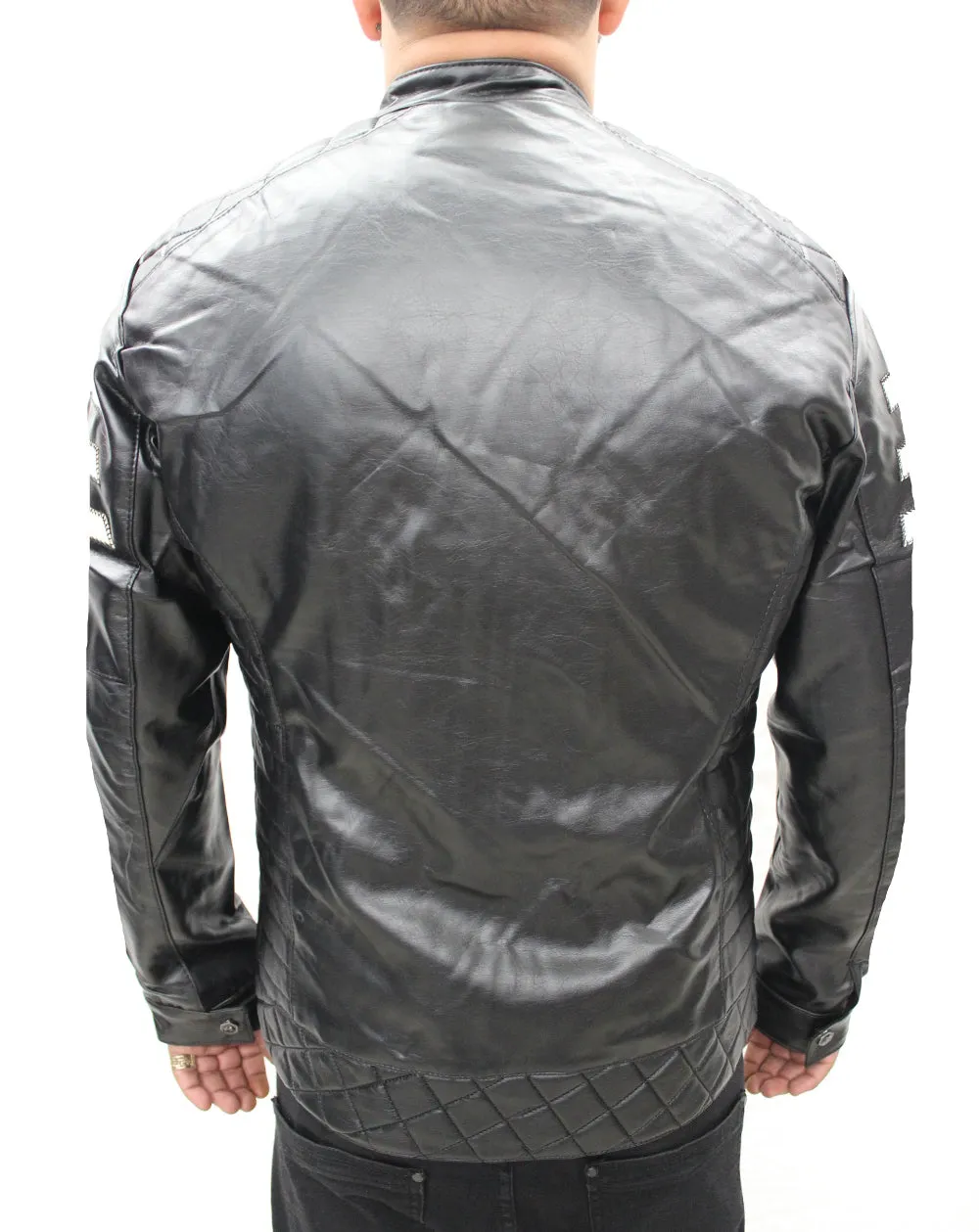 [Guzzi] Black Leather Jacket