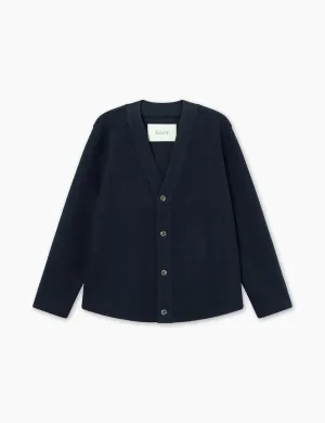 Hill Wool Cardigan | Navy