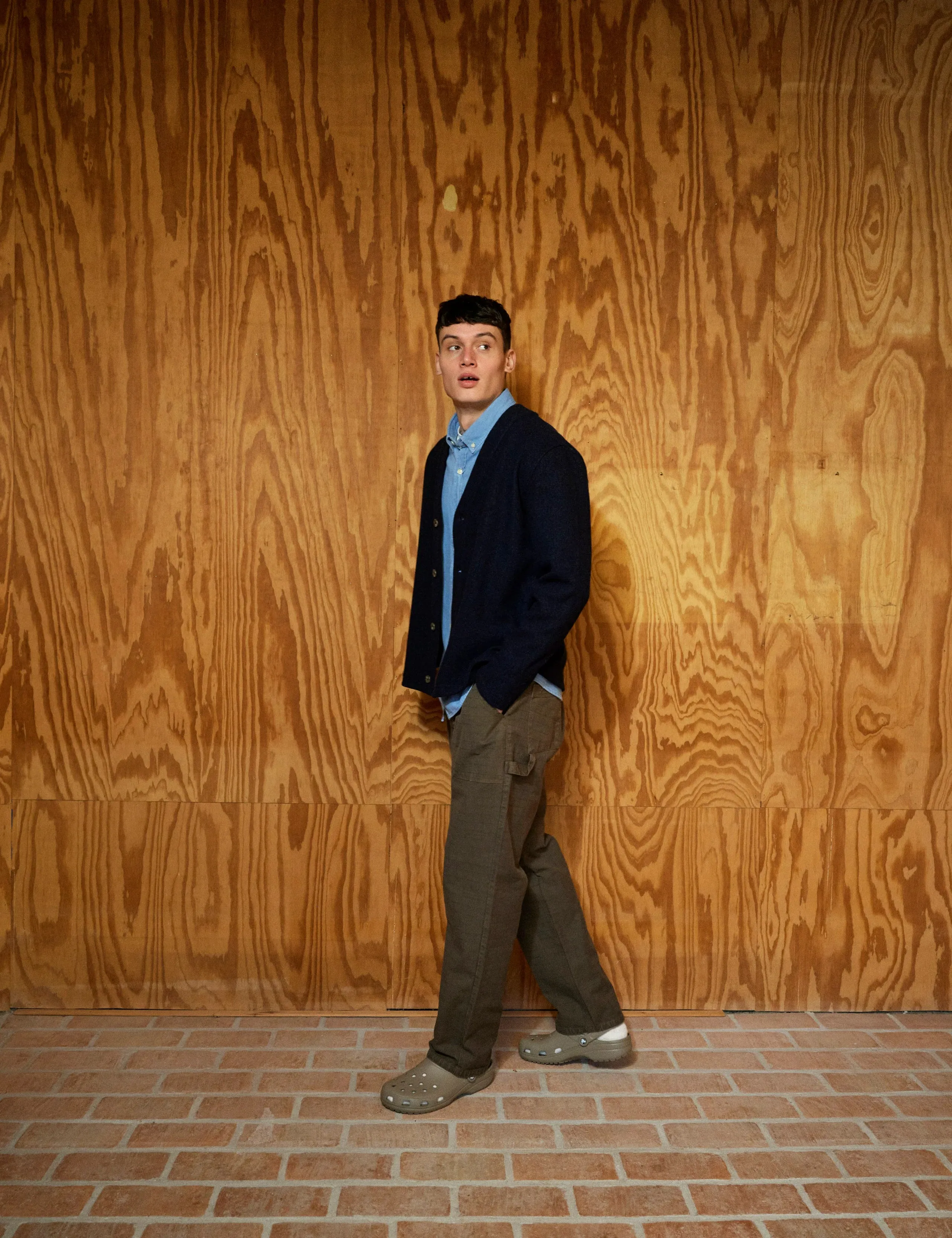 Hill Wool Cardigan | Navy
