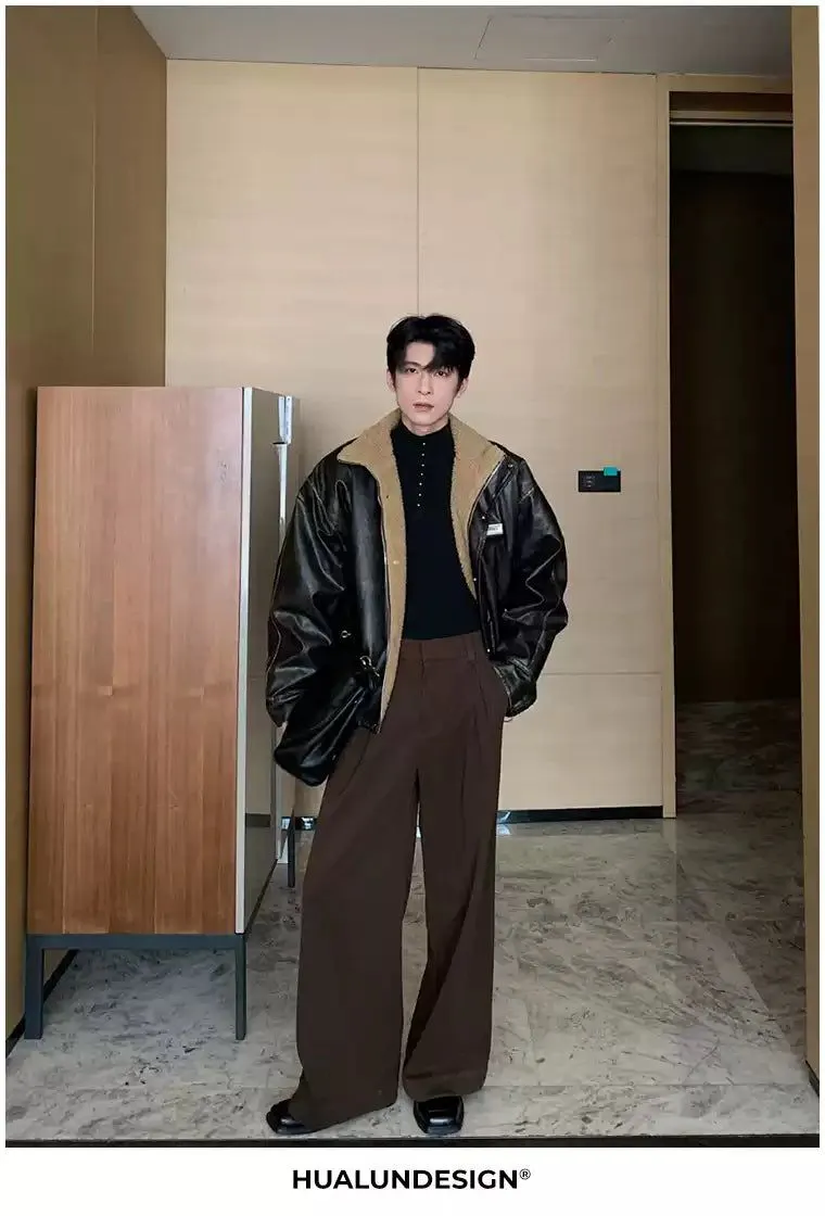 Hua Buckled Belted Straight Trousers