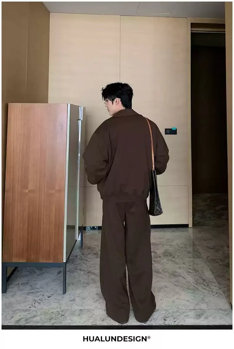 Hua Buckled Belted Straight Trousers