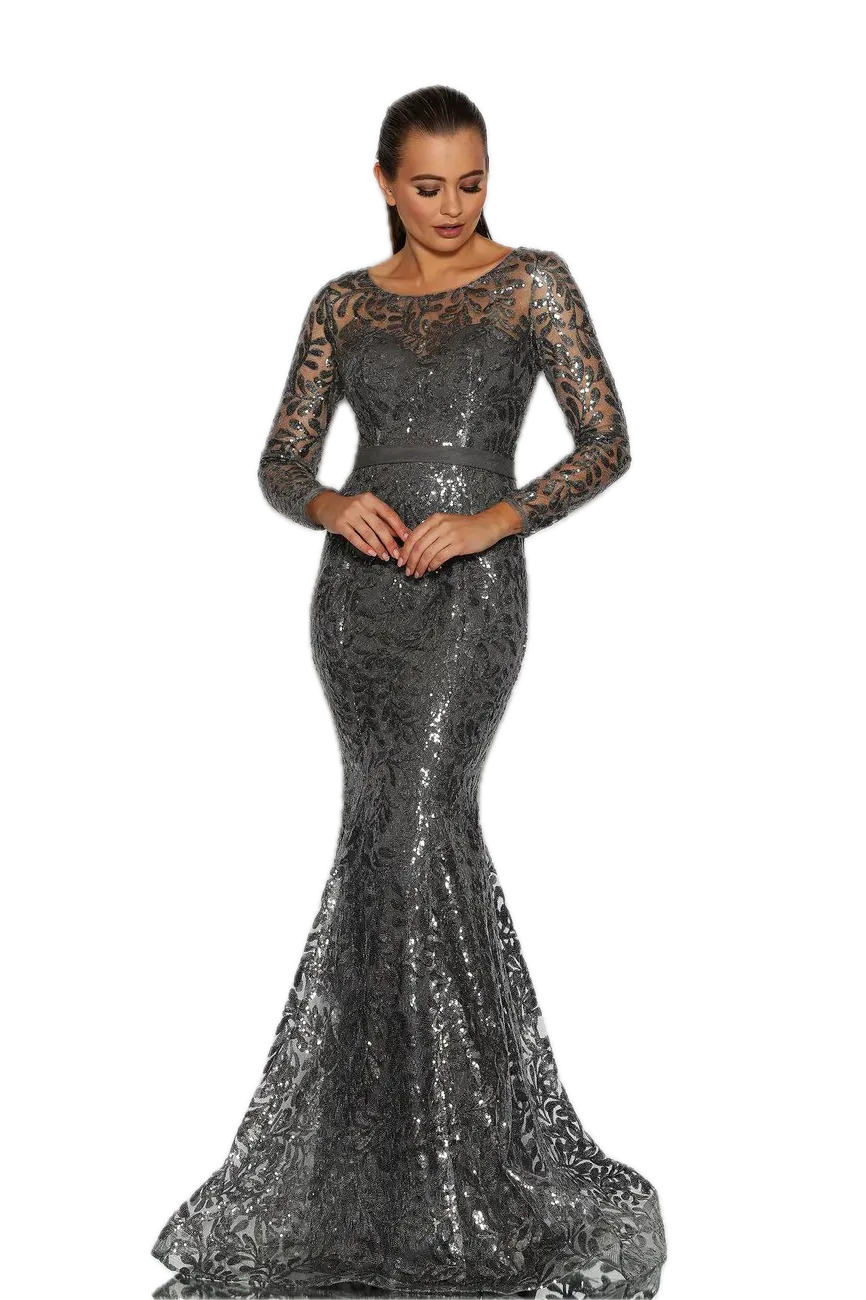 J'Adore Sequin & Tulle Evening Gown – Elegant Mermaid Style