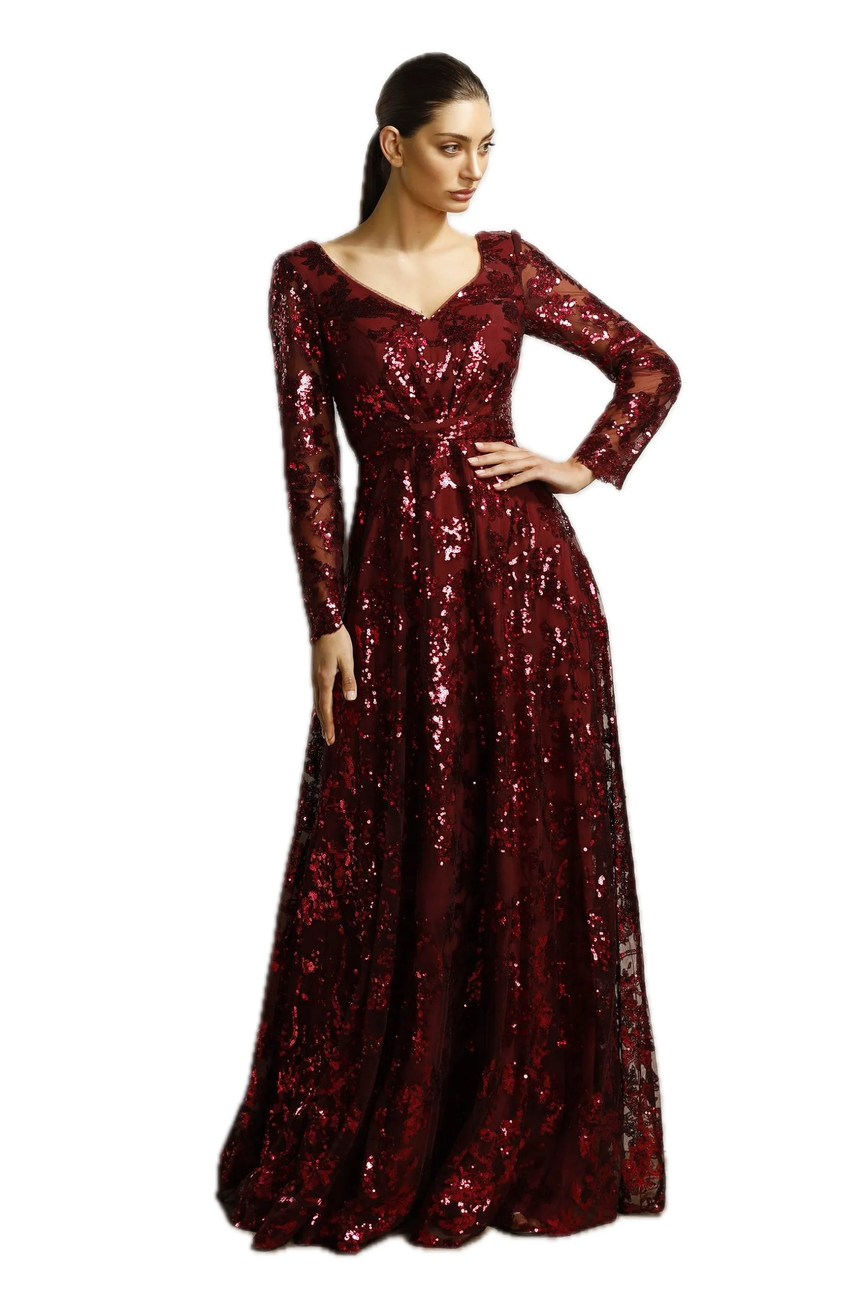 J'Adore Sequin & Tulle Evening Gown – Elegant Mermaid Style