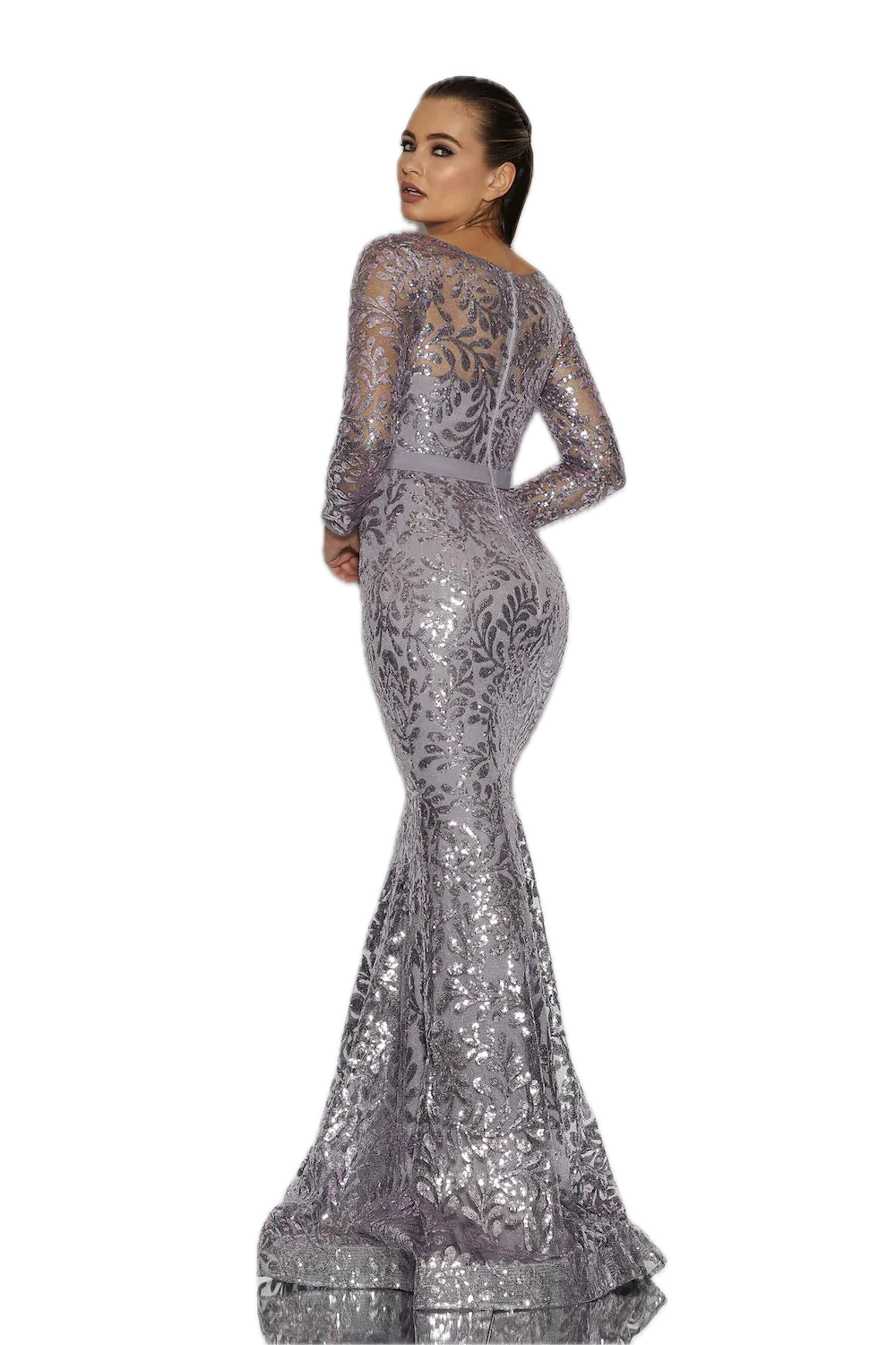 J'Adore Sequin & Tulle Evening Gown – Elegant Mermaid Style