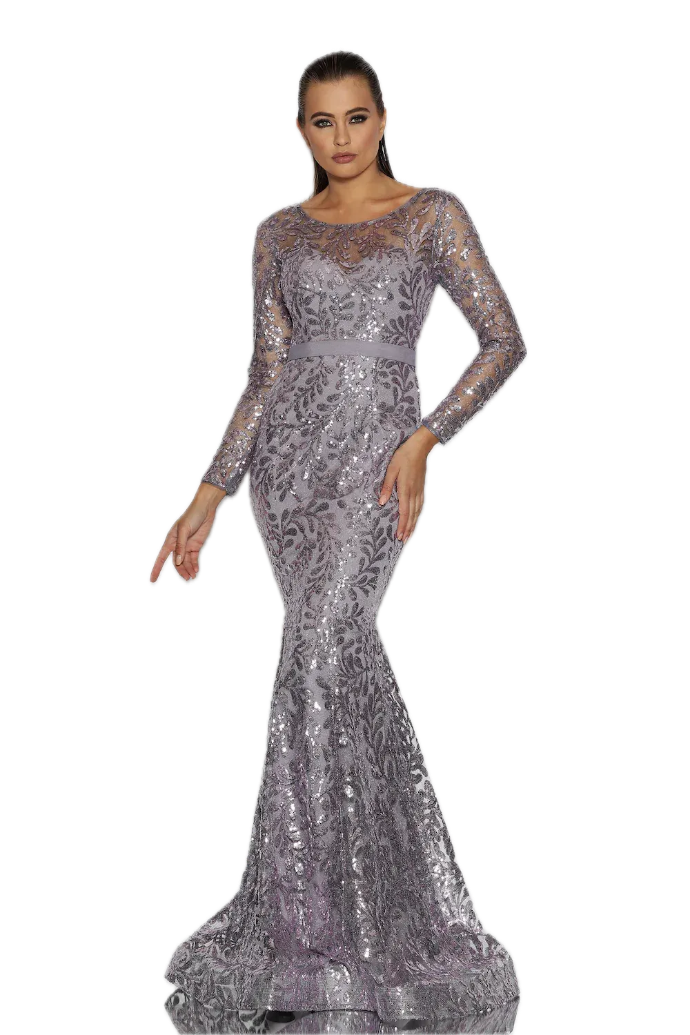 J'Adore Sequin & Tulle Evening Gown – Elegant Mermaid Style